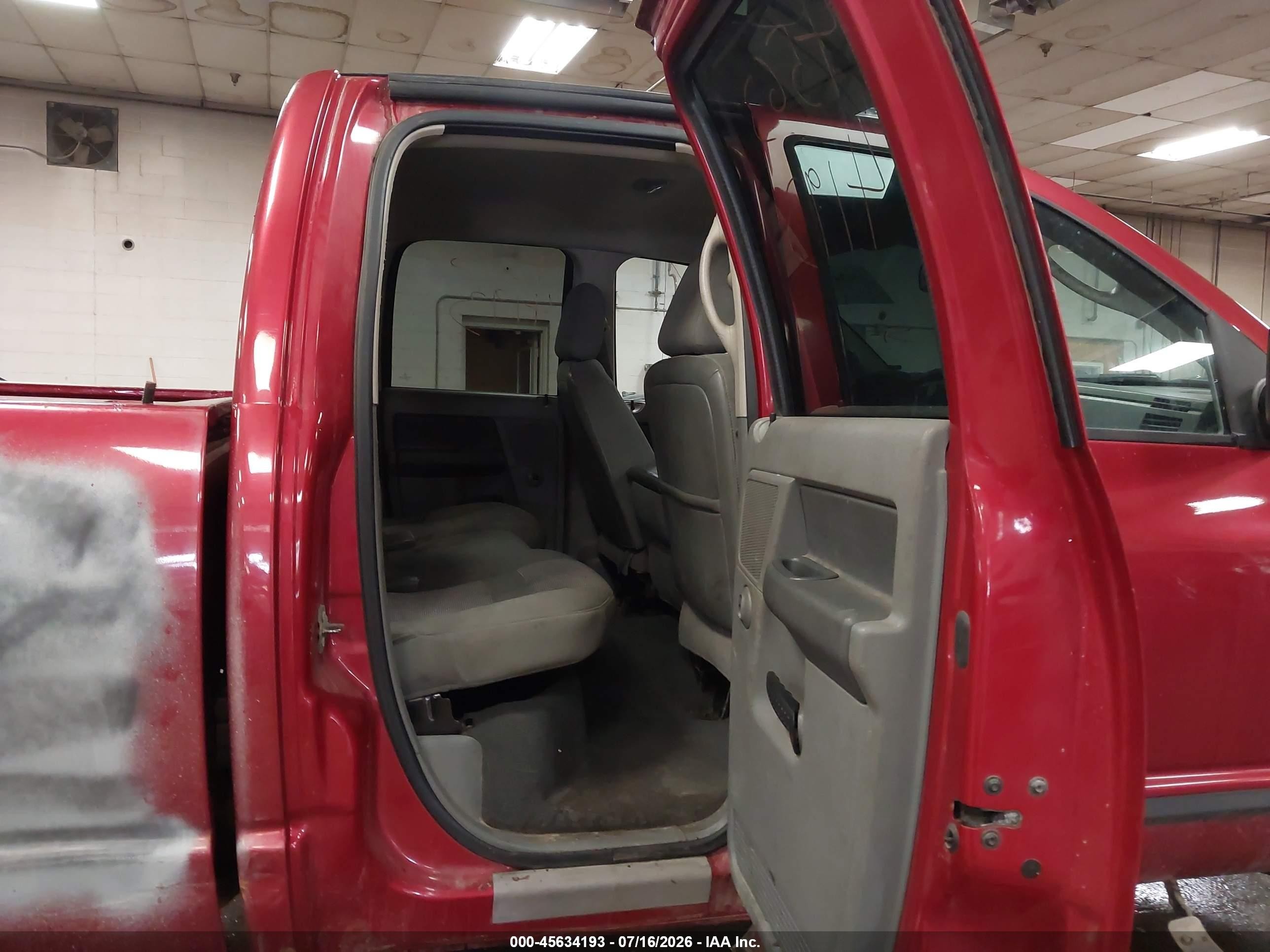 2007 Dodge Ram 2500 Slt/trx4 Off Road/sport/power Wagon Red vin: 1D7KS28A37J607094