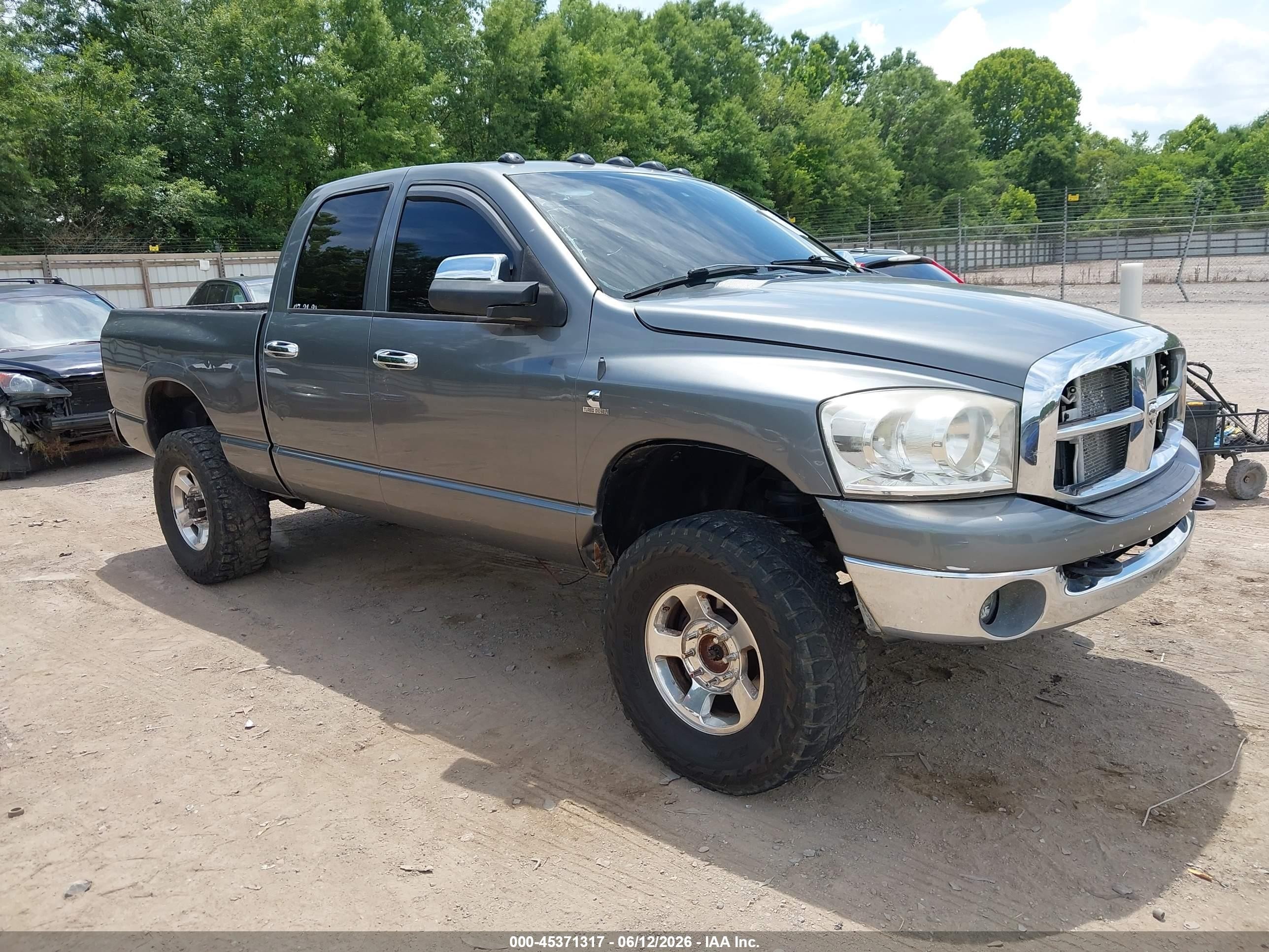 2006 Dodge Ram 2500 Slt/trx4 Off Road/sport/power Wagon Gray vin: 1D7KS28C16J134859