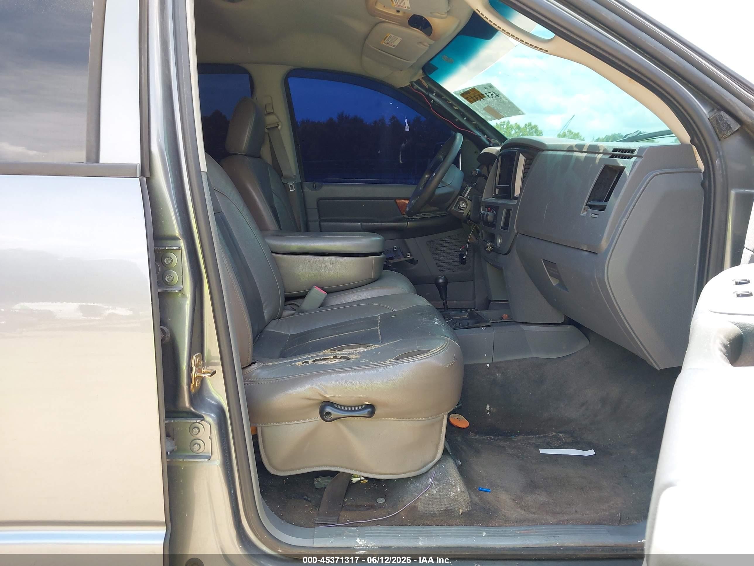 2006 Dodge Ram 2500 Slt/trx4 Off Road/sport/power Wagon Gray vin: 1D7KS28C16J134859