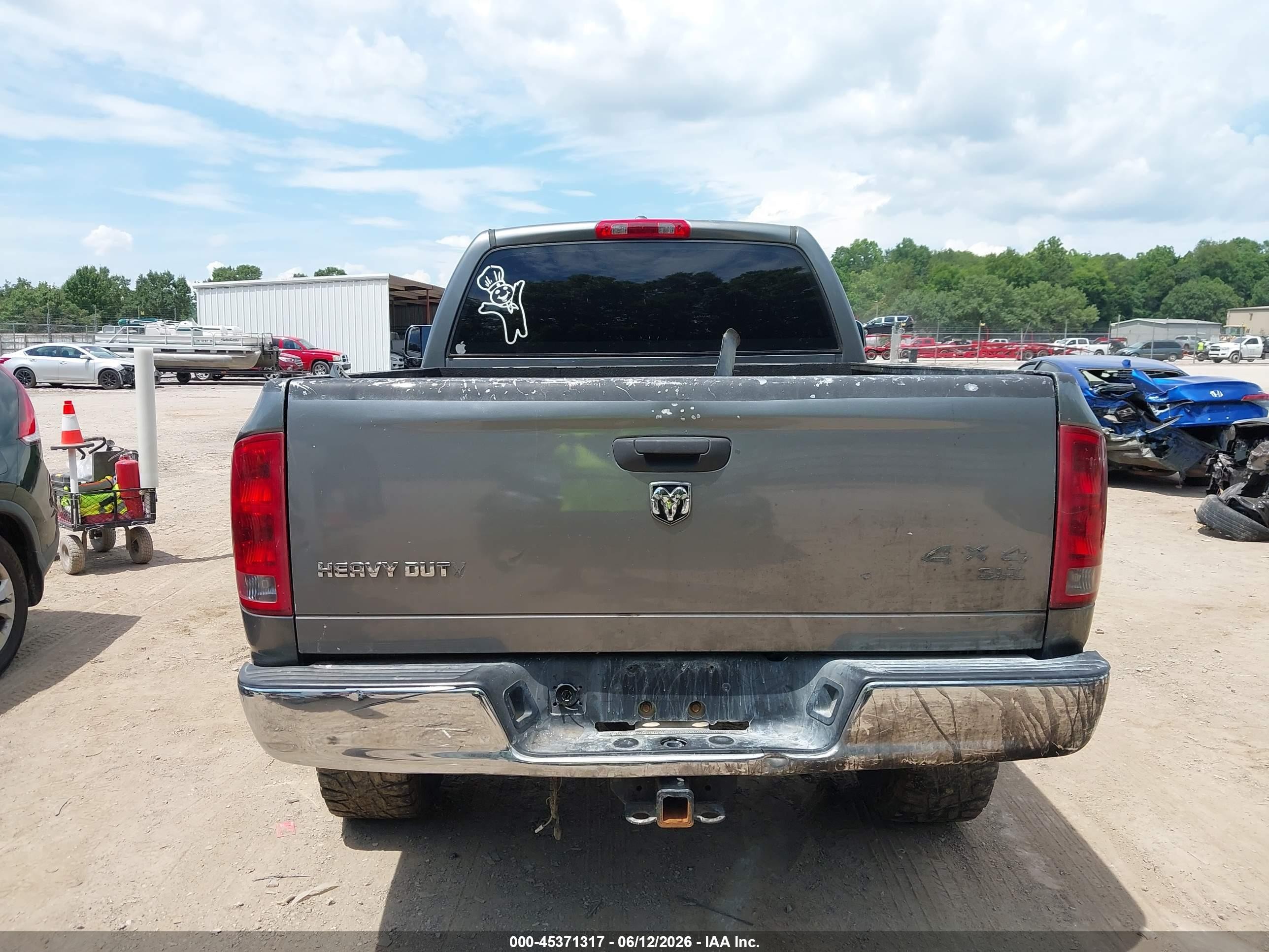 2006 Dodge Ram 2500 Slt/trx4 Off Road/sport/power Wagon Gray vin: 1D7KS28C16J134859