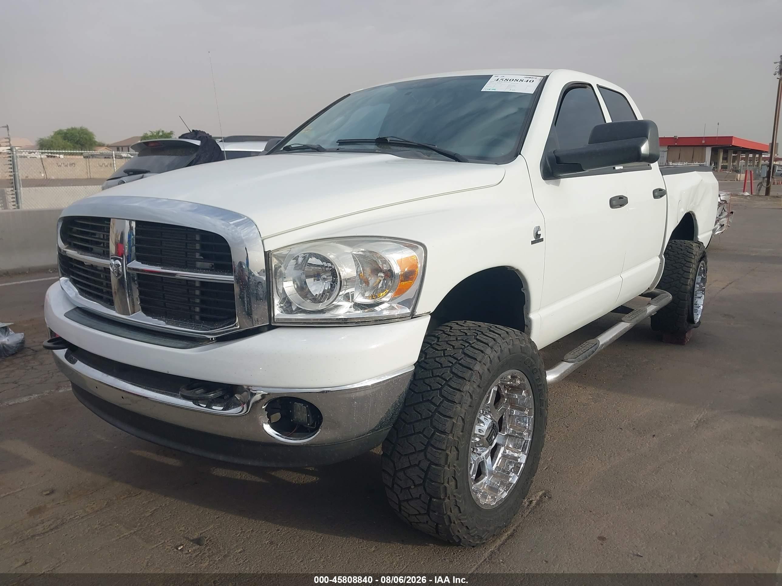 2007 Dodge Ram 2500 Slt/trx4 Off Road/sport/power Wagon White vin: 1D7KS28C17J559063