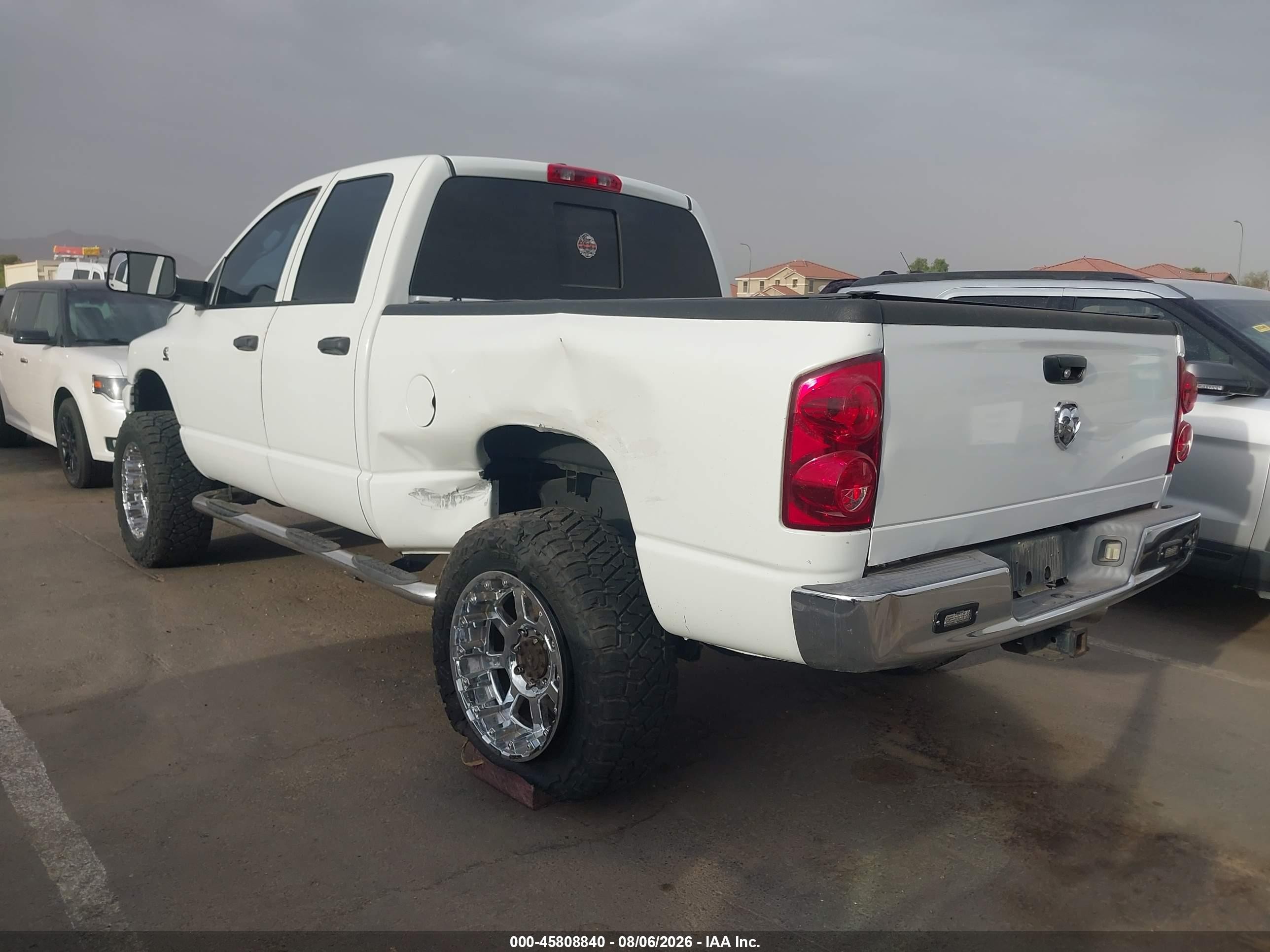 2007 Dodge Ram 2500 Slt/trx4 Off Road/sport/power Wagon White vin: 1D7KS28C17J559063