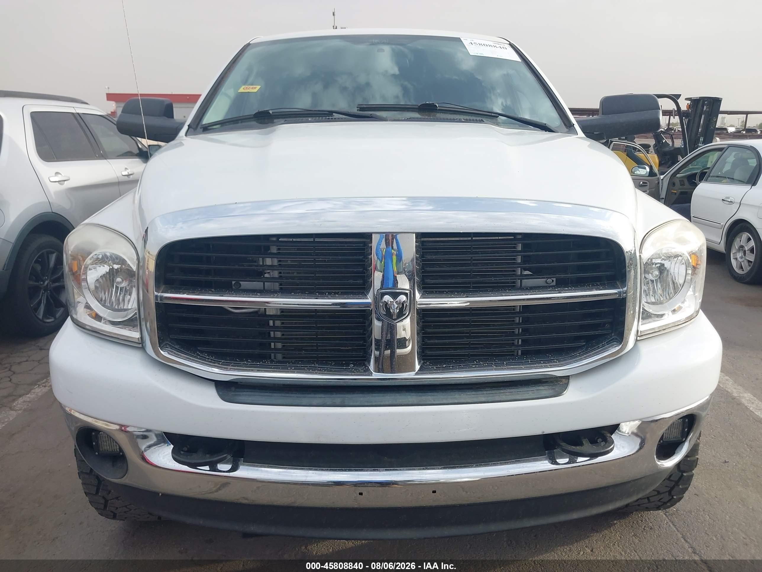 2007 Dodge Ram 2500 Slt/trx4 Off Road/sport/power Wagon White vin: 1D7KS28C17J559063