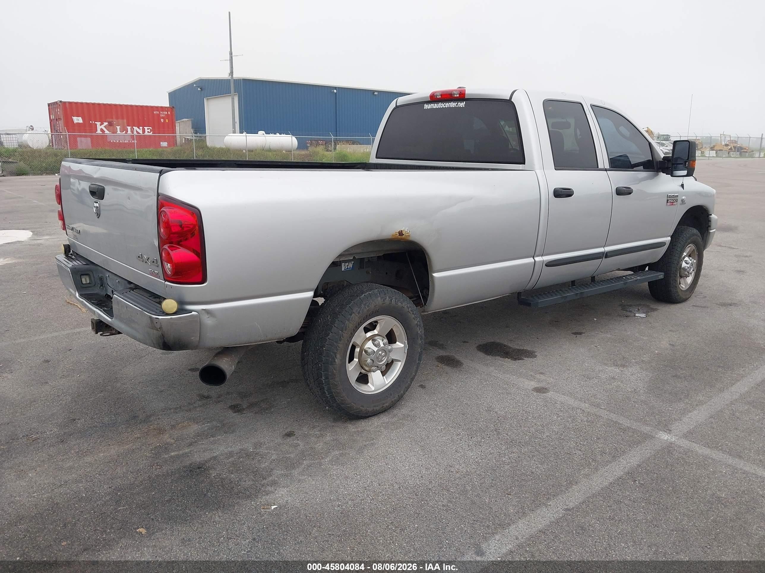 2007 Dodge Ram 2500 Slt/sport Silver vin: 1D7KS28C37J527053