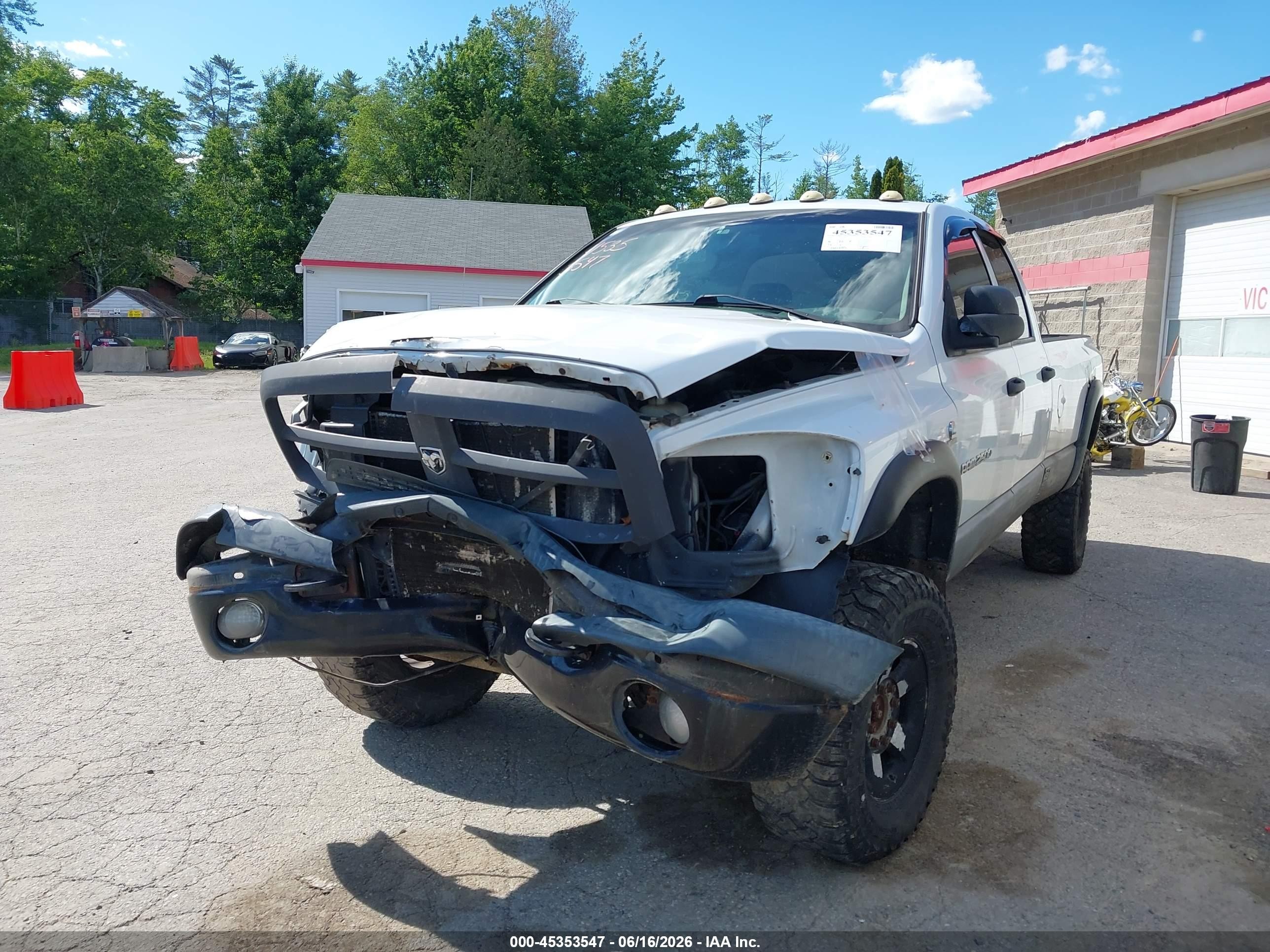 2006 Dodge Ram 2500 St White vin: 1D7KS28C46J117389