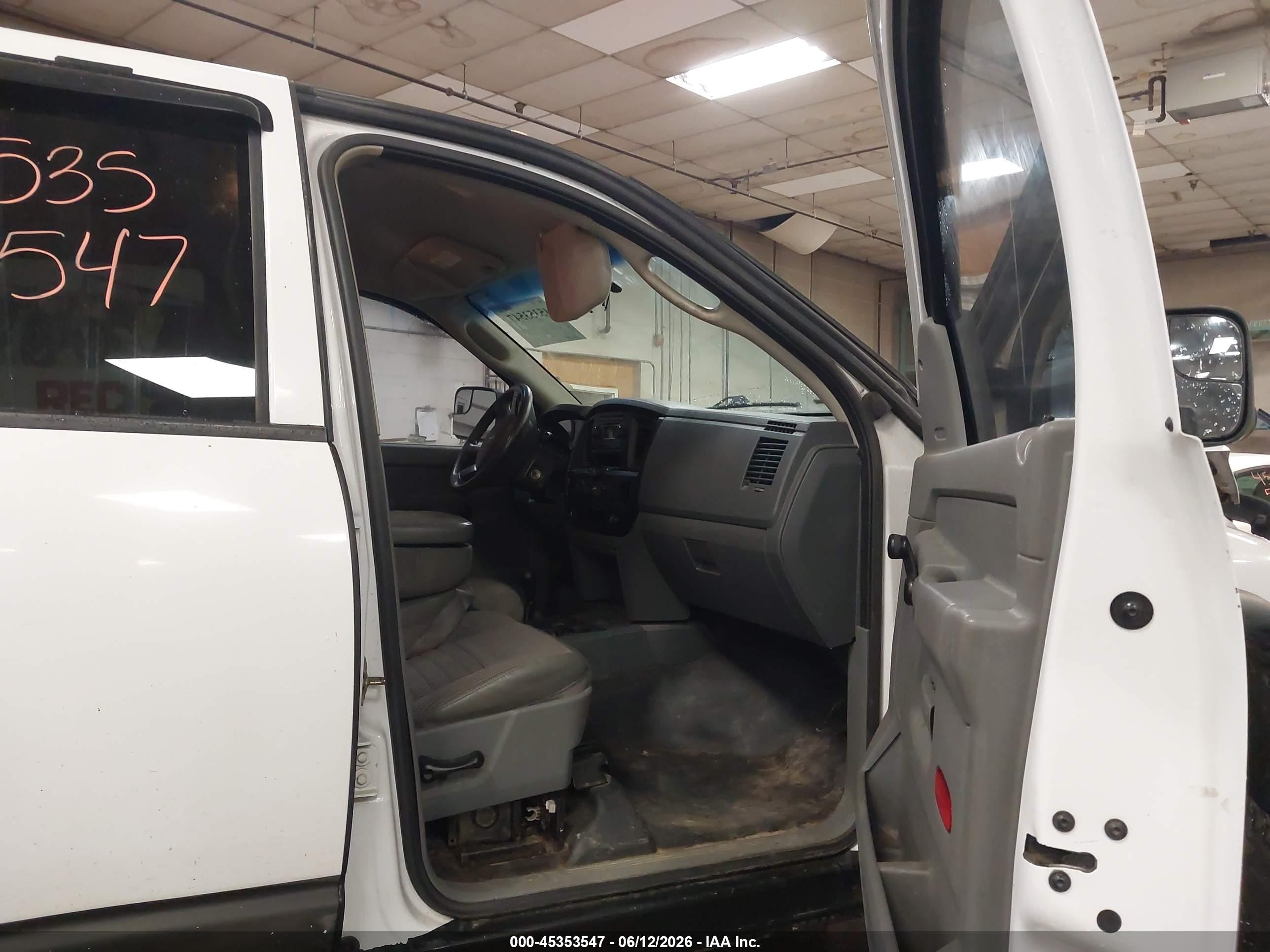 2006 Dodge Ram 2500 St White vin: 1D7KS28C46J117389