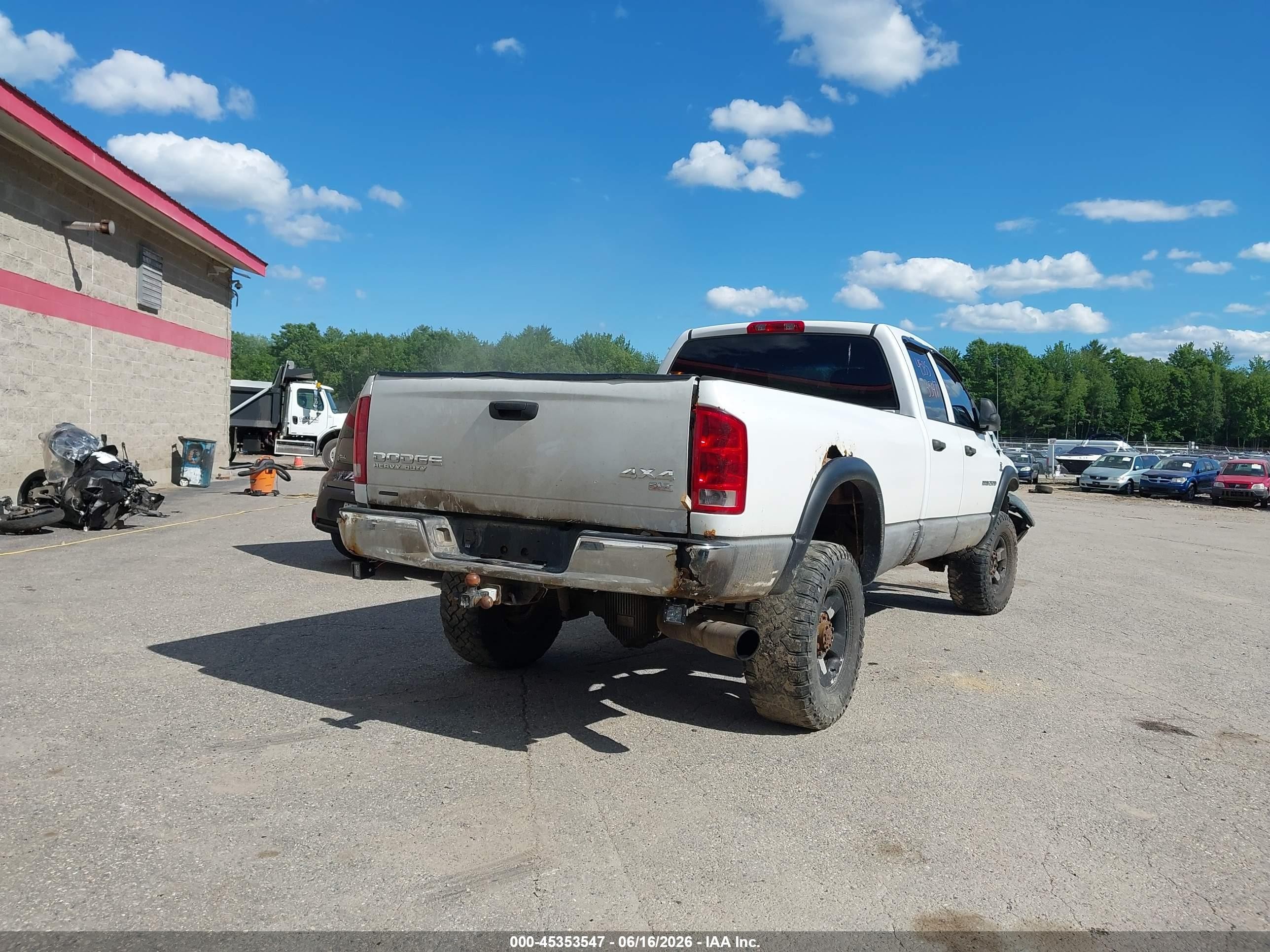 2006 Dodge Ram 2500 St White vin: 1D7KS28C46J117389