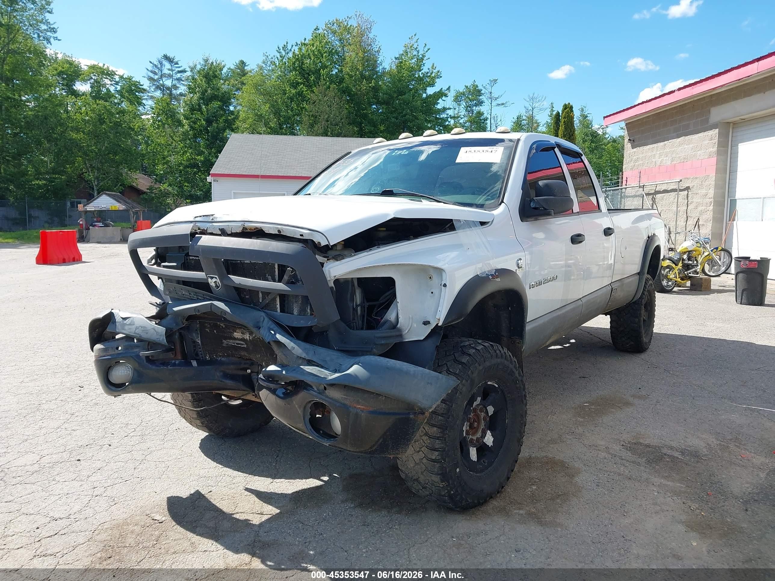 2006 Dodge Ram 2500 St White vin: 1D7KS28C46J117389
