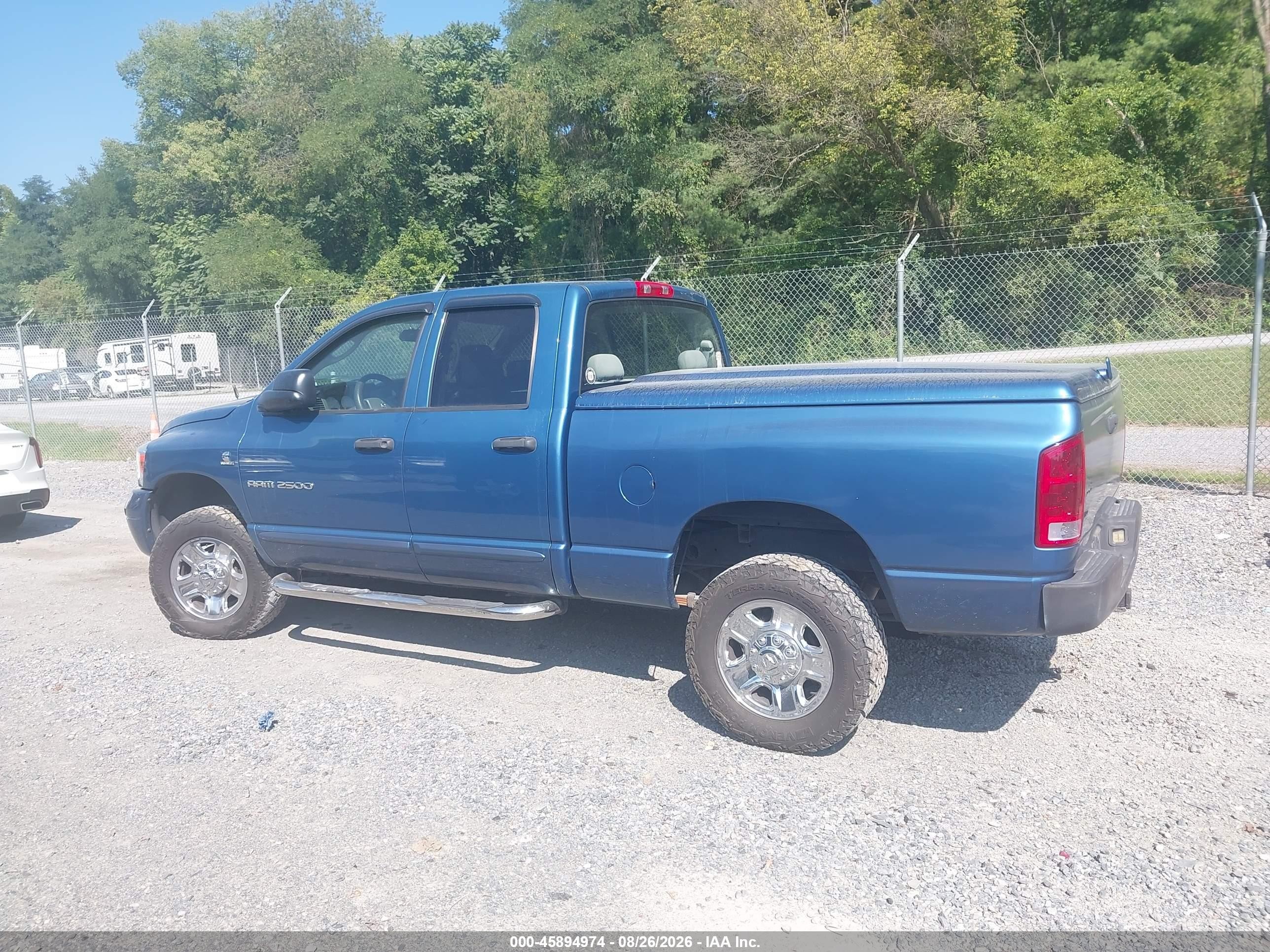 2006 Dodge Ram 2500 Slt/trx4 Off Road/sport/power Wagon Blue vin: 1D7KS28C56J241106
