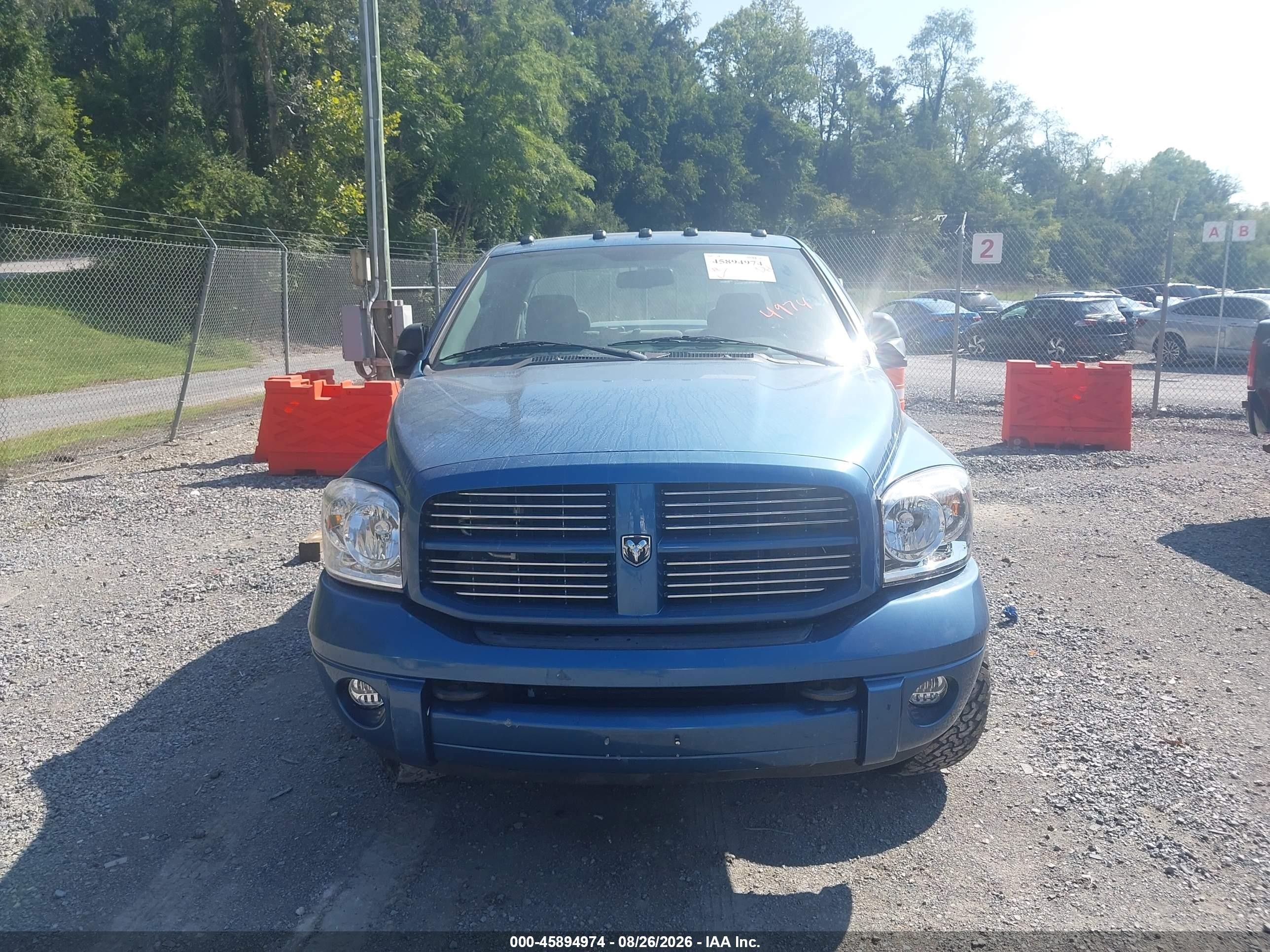 2006 Dodge Ram 2500 Slt/trx4 Off Road/sport/power Wagon Blue vin: 1D7KS28C56J241106