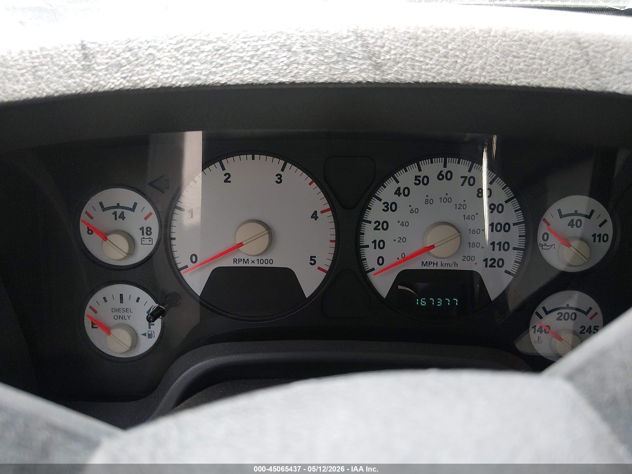 2007 Dodge Ram 2500 Slt/trx4 Off Road/sport/power Wagon Gray vin: 1D7KS28C57J526681