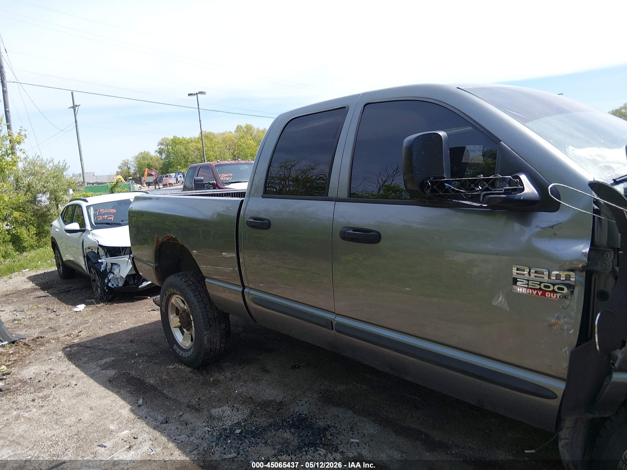 2007 Dodge Ram 2500 Slt/trx4 Off Road/sport/power Wagon Gray vin: 1D7KS28C57J526681