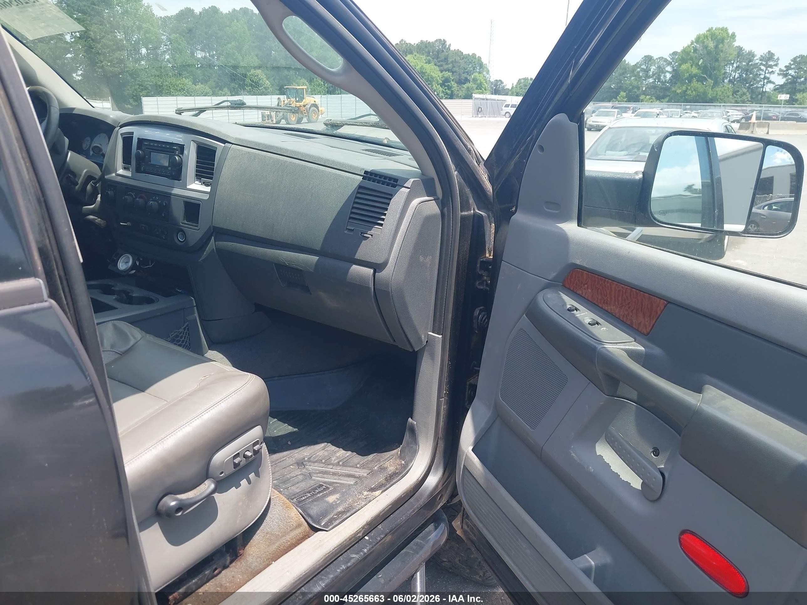 2006 Dodge Ram 2500 Slt/trx4 Off Road/sport/power Wagon Black vin: 1D7KS28C76J138897