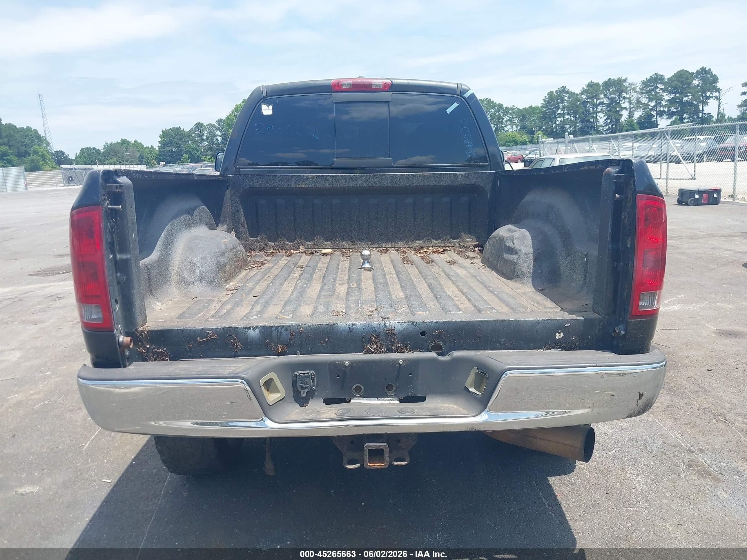 2006 Dodge Ram 2500 Slt/trx4 Off Road/sport/power Wagon Black vin: 1D7KS28C76J138897