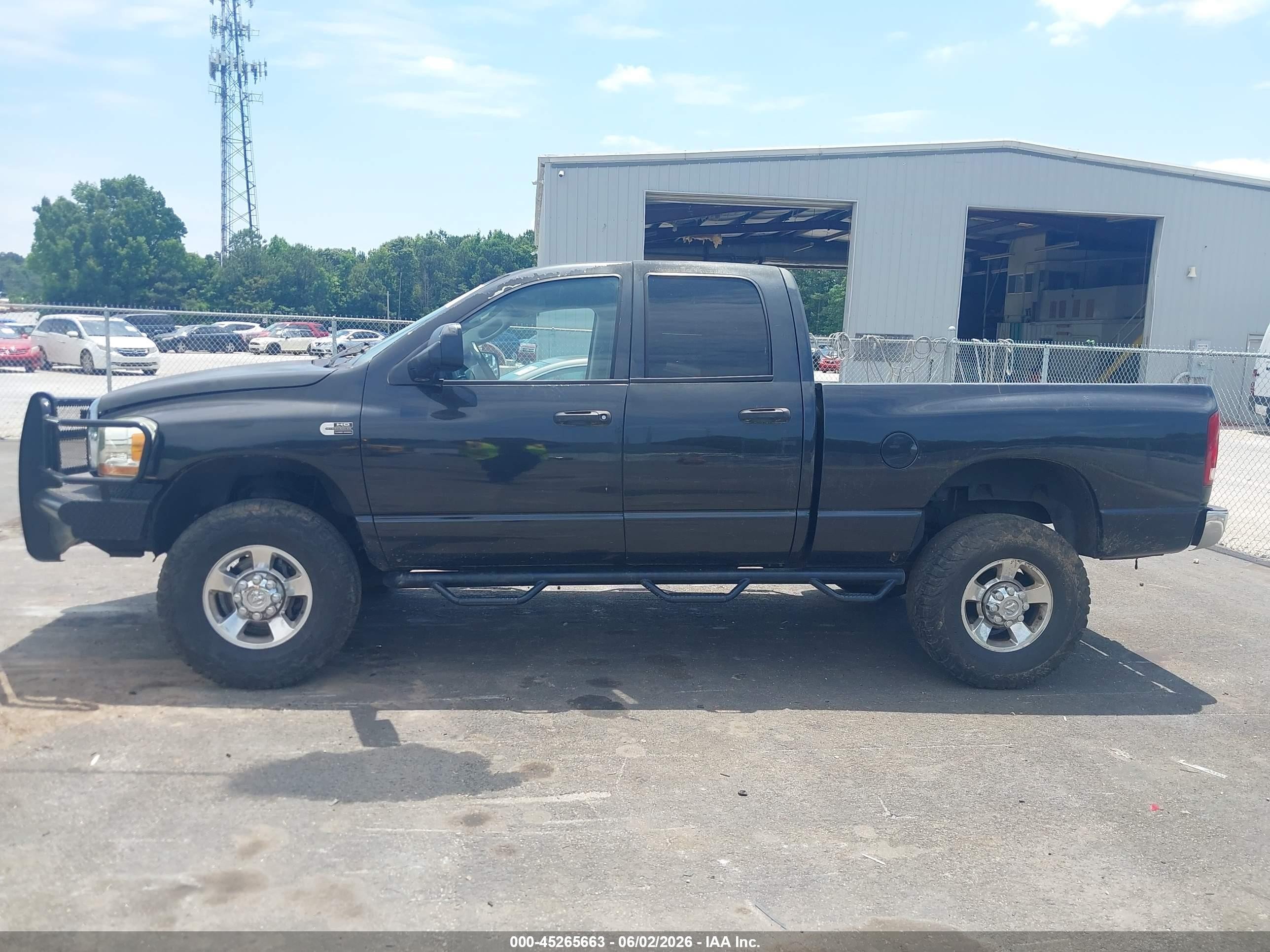 2006 Dodge Ram 2500 Slt/trx4 Off Road/sport/power Wagon Black vin: 1D7KS28C76J138897