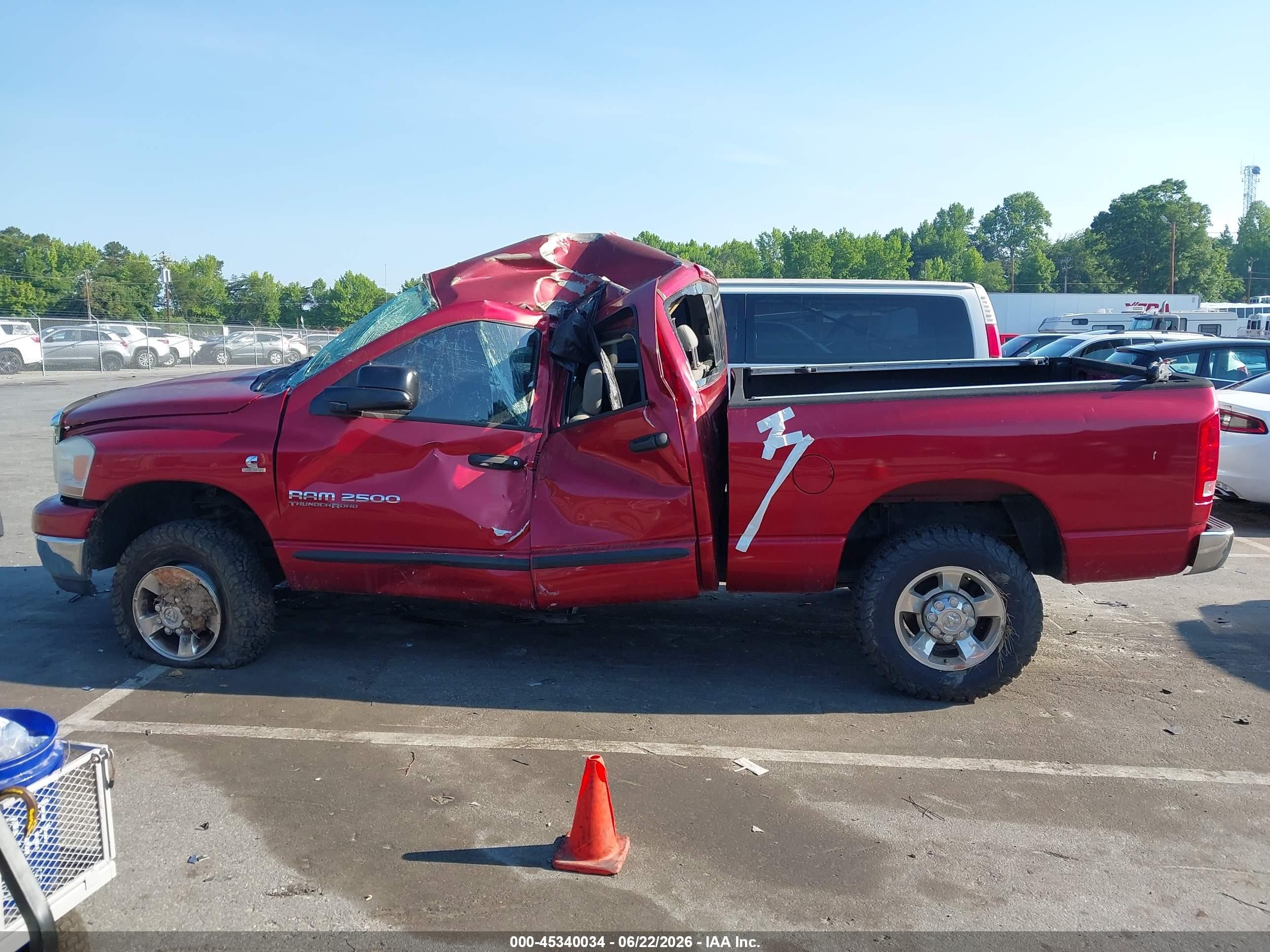 2006 Dodge Ram 2500 Slt/trx4 Off Road/sport/power Wagon Red vin: 1D7KS28C76J217468