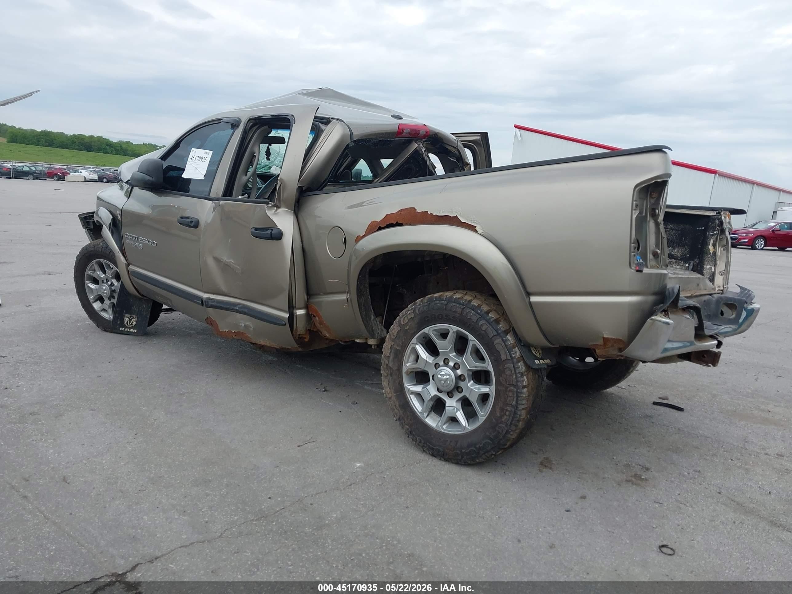 2006 Dodge Ram 2500 Slt/trx4 Off Road/sport/power Wagon Tan vin: 1D7KS28C86J164473