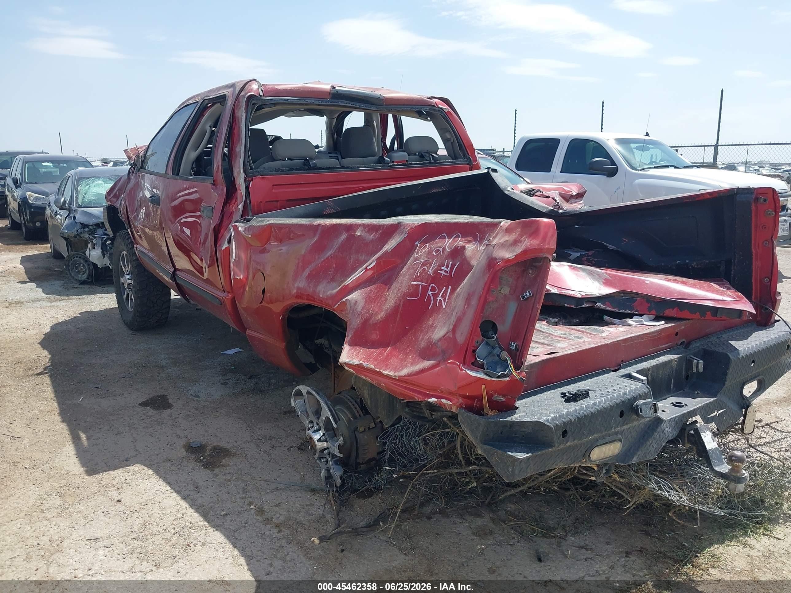 2006 Dodge Ram 2500 Slt/trx4 Off Road/sport/power Wagon Maroon vin: 1D7KS28C86J200484