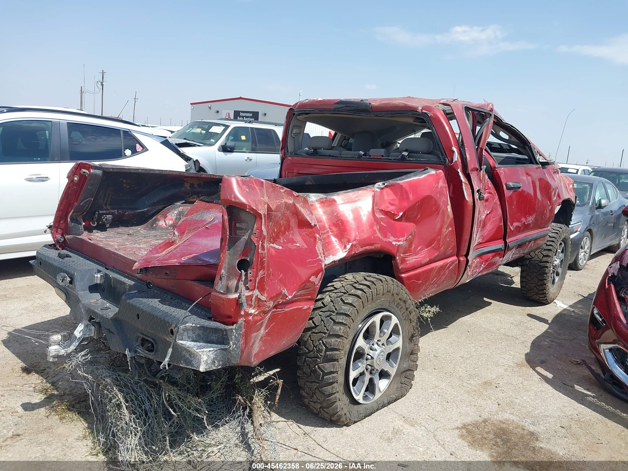 2006 Dodge Ram 2500 Slt/trx4 Off Road/sport/power Wagon Maroon vin: 1D7KS28C86J200484