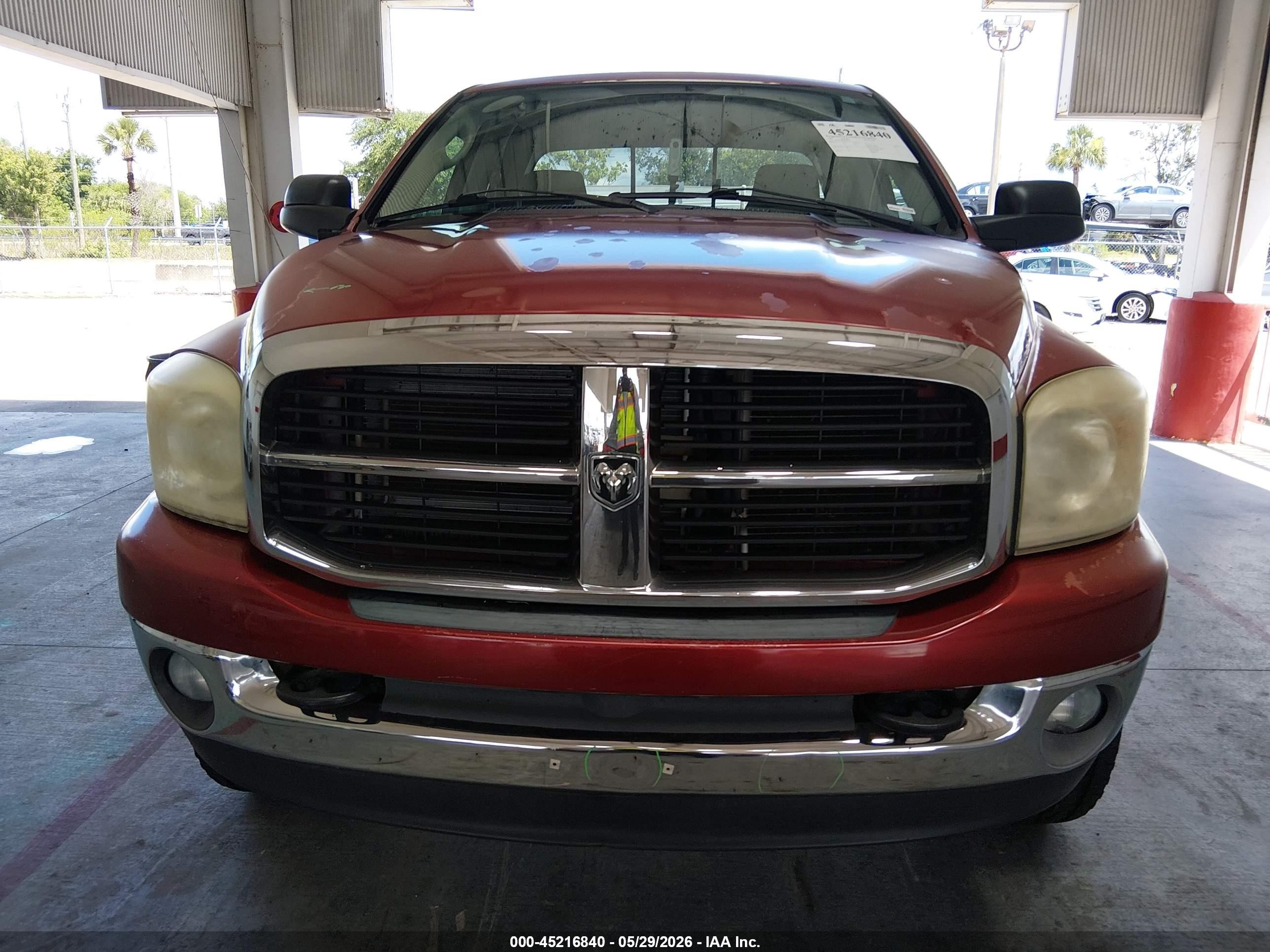 2007 Dodge Ram 2500 Slt/trx4 Off Road/sport/power Wagon Красный vin: 1D7KS28D07J595593