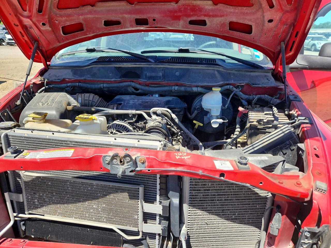 2007 Dodge Ram 2500 St Red vin: 1D7KS28D17J589835