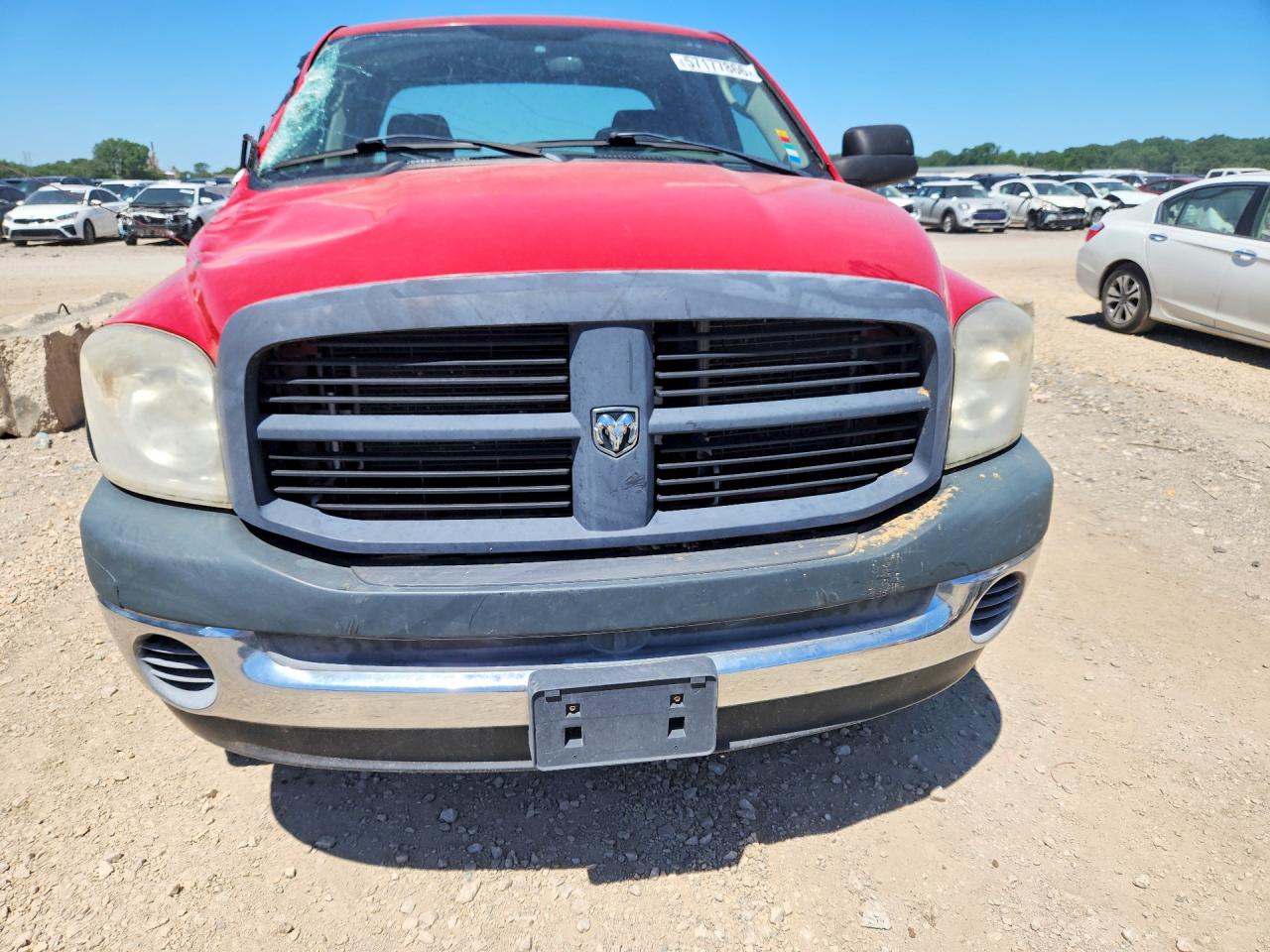 2007 Dodge Ram 2500 St Red vin: 1D7KS28D17J589835