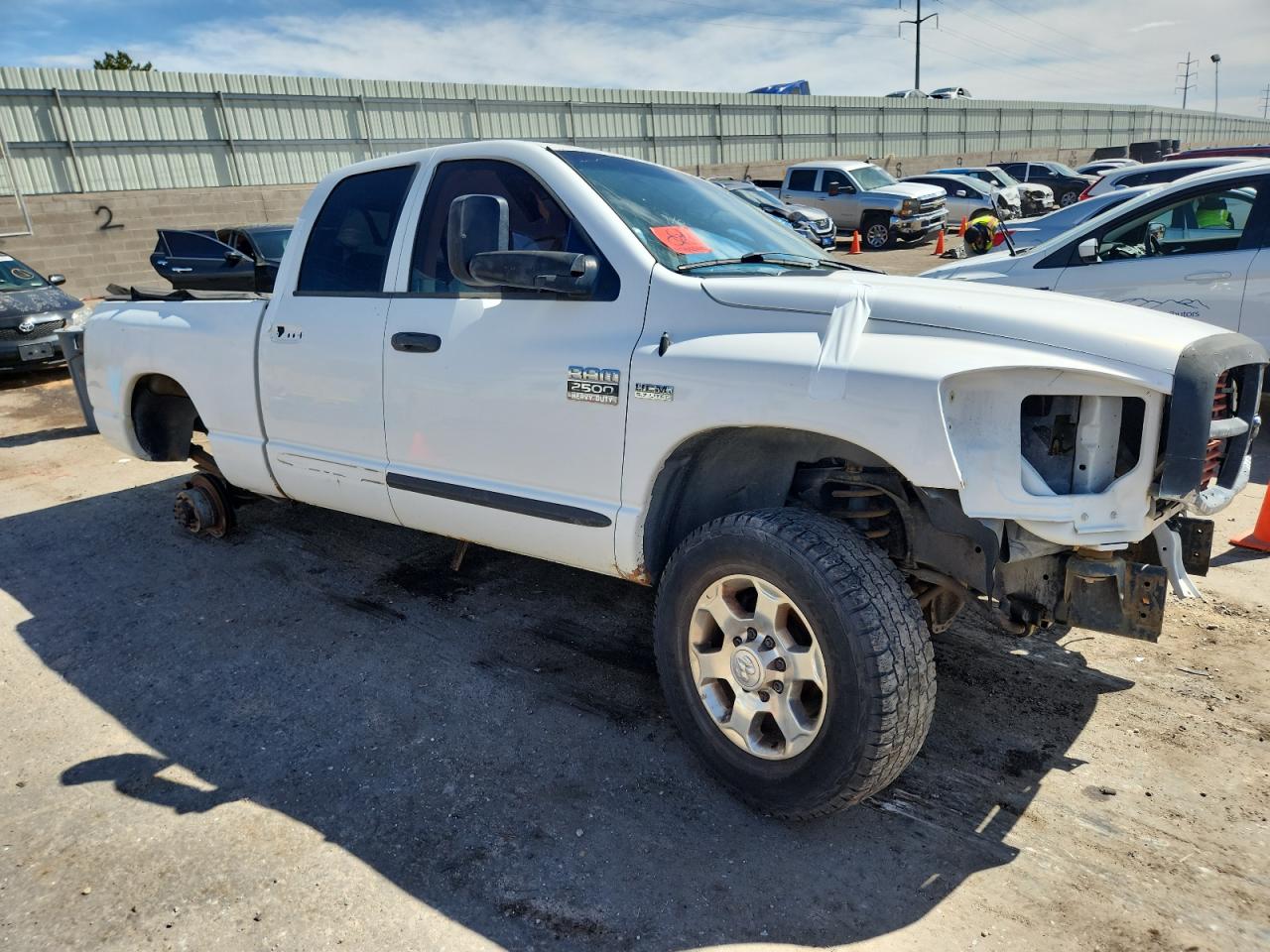 2007 Dodge Ram 2500 St White vin: 1D7KS28D27J566368