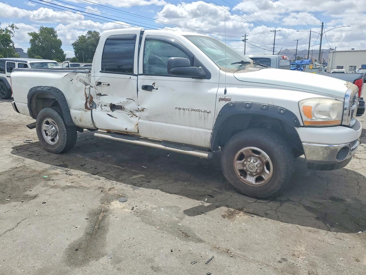 2006 Dodge Ram 2500 St White vin: 1D7KS28D36J155771