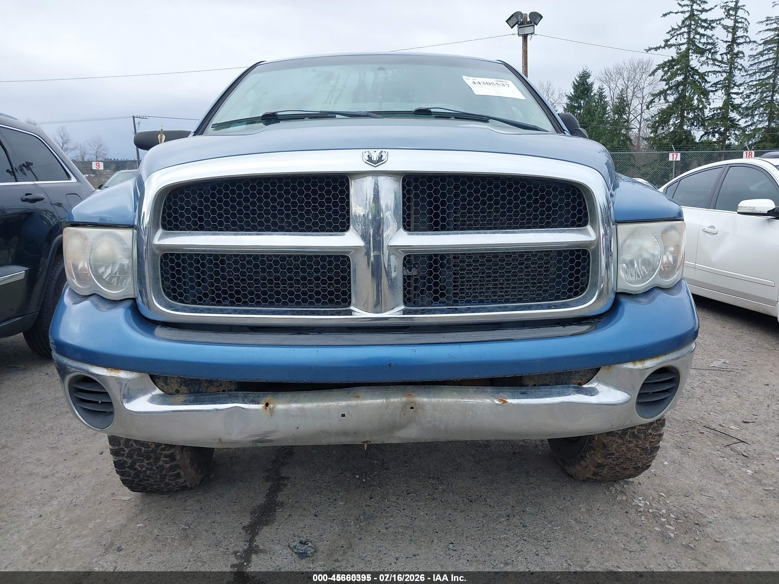 2005 Dodge Ram 2500 Slt/laramie Синий vin: 1D7KS28D55J526430