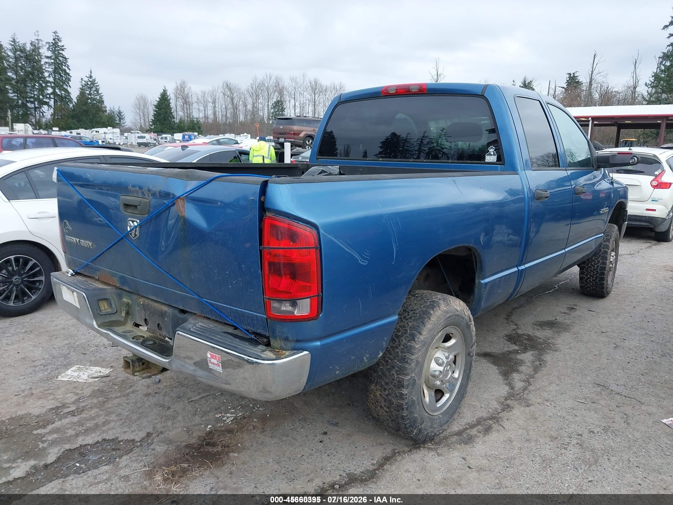 2005 Dodge Ram 2500 Slt/laramie Синий vin: 1D7KS28D55J526430