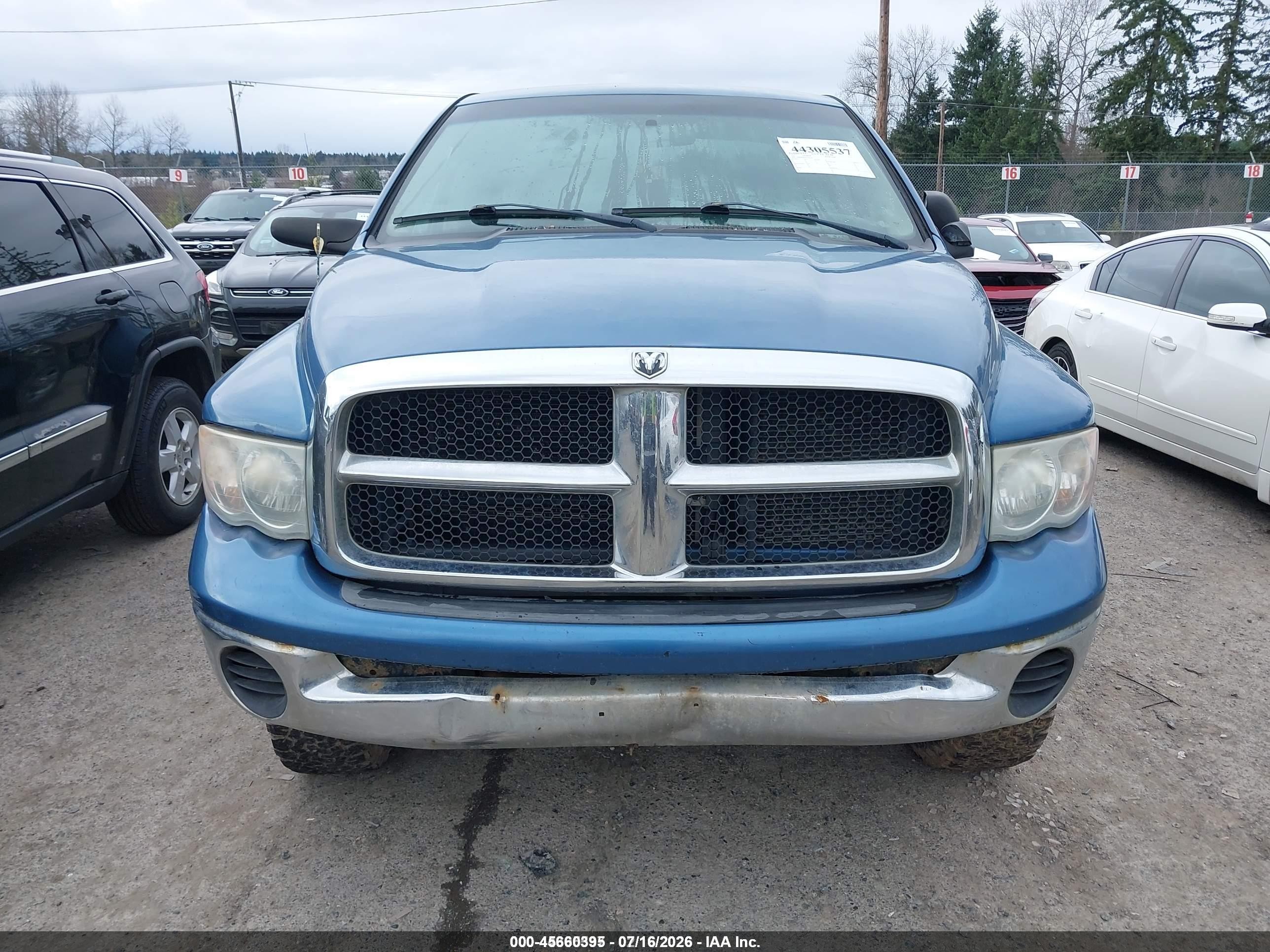2005 Dodge Ram 2500 Slt/laramie Синий vin: 1D7KS28D55J526430