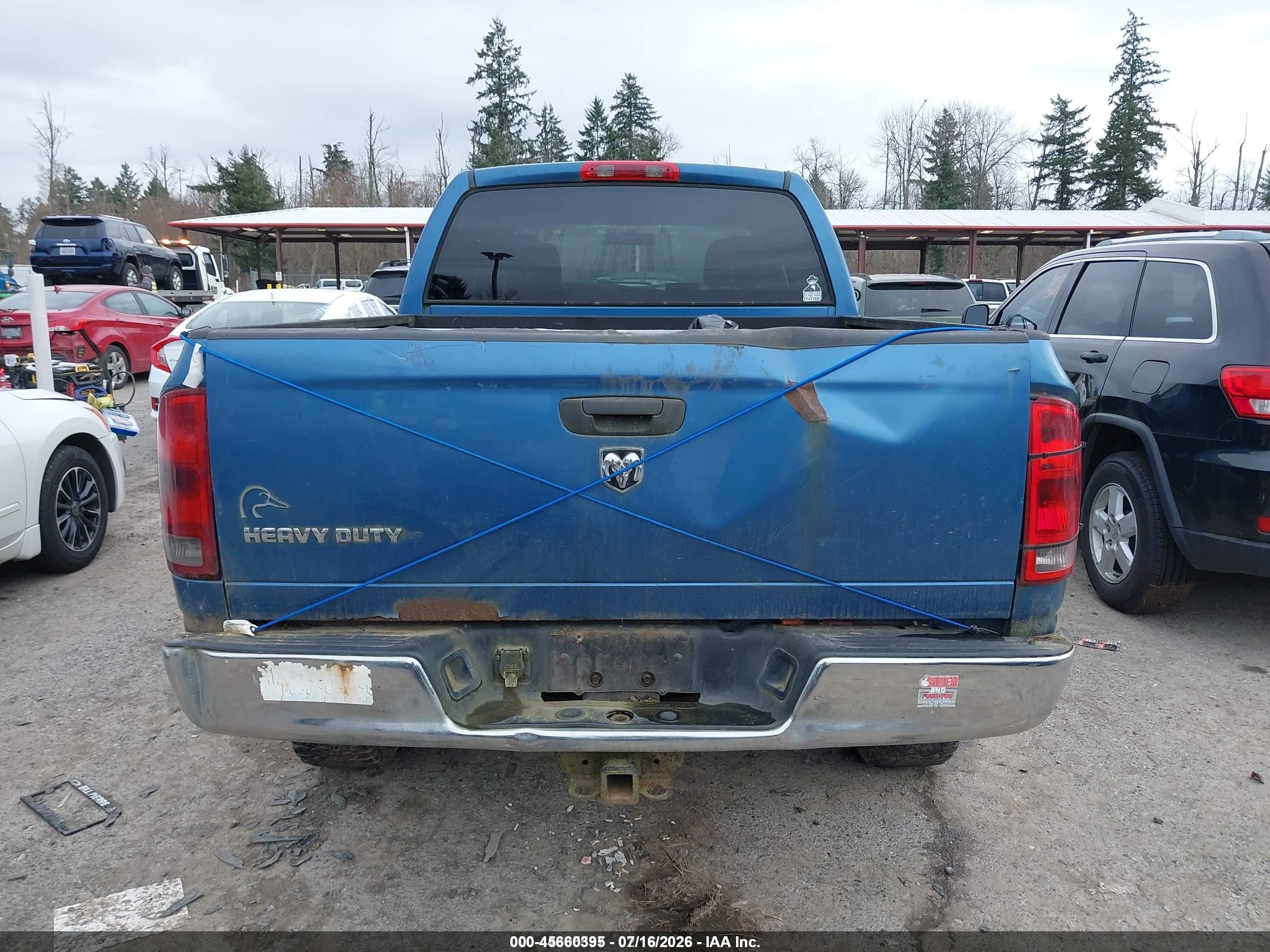2005 Dodge Ram 2500 Slt/laramie Синий vin: 1D7KS28D55J526430
