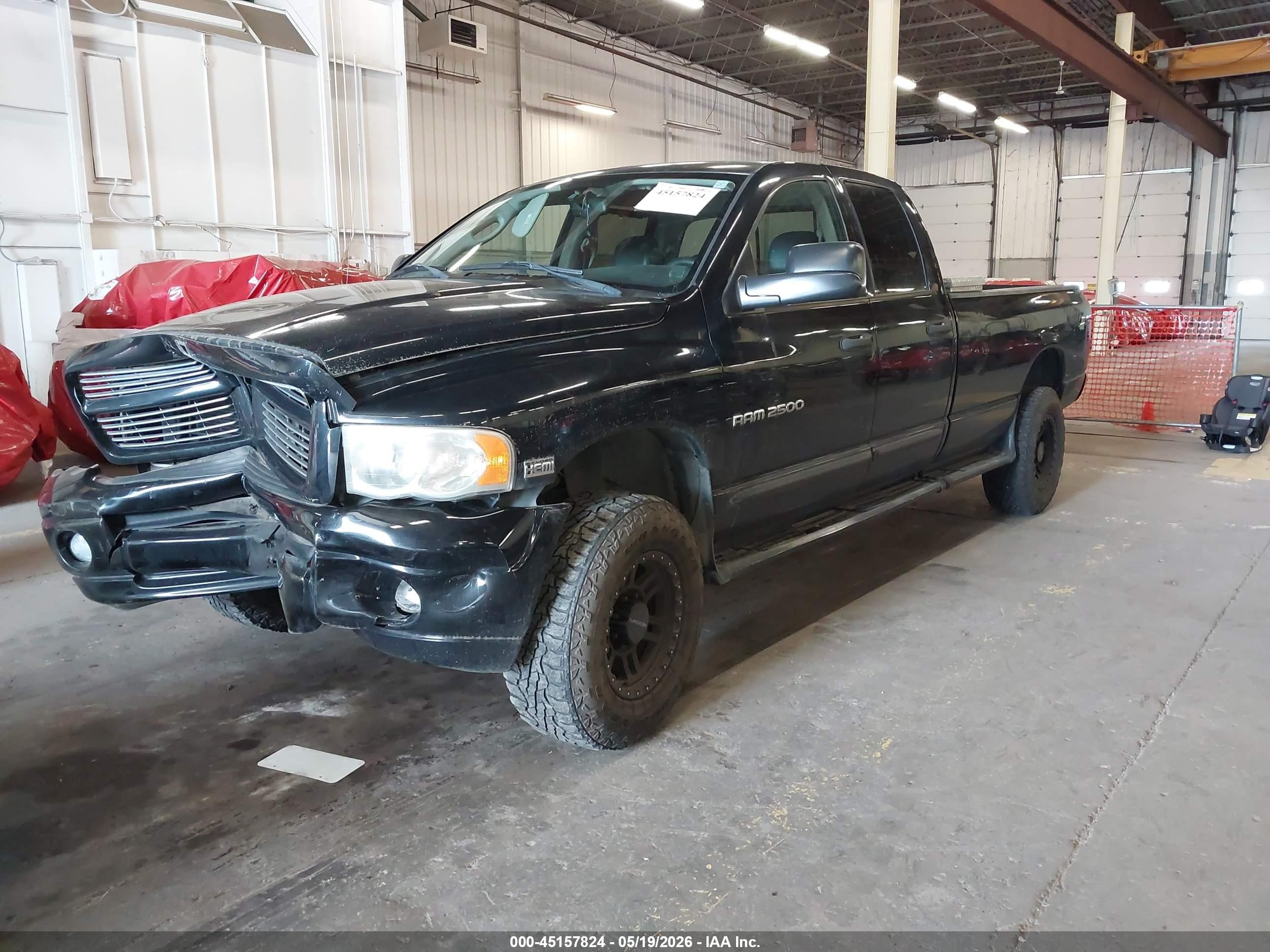 2005 Dodge Ram 2500 Slt/laramie Black vin: 1D7KS28D55J584747