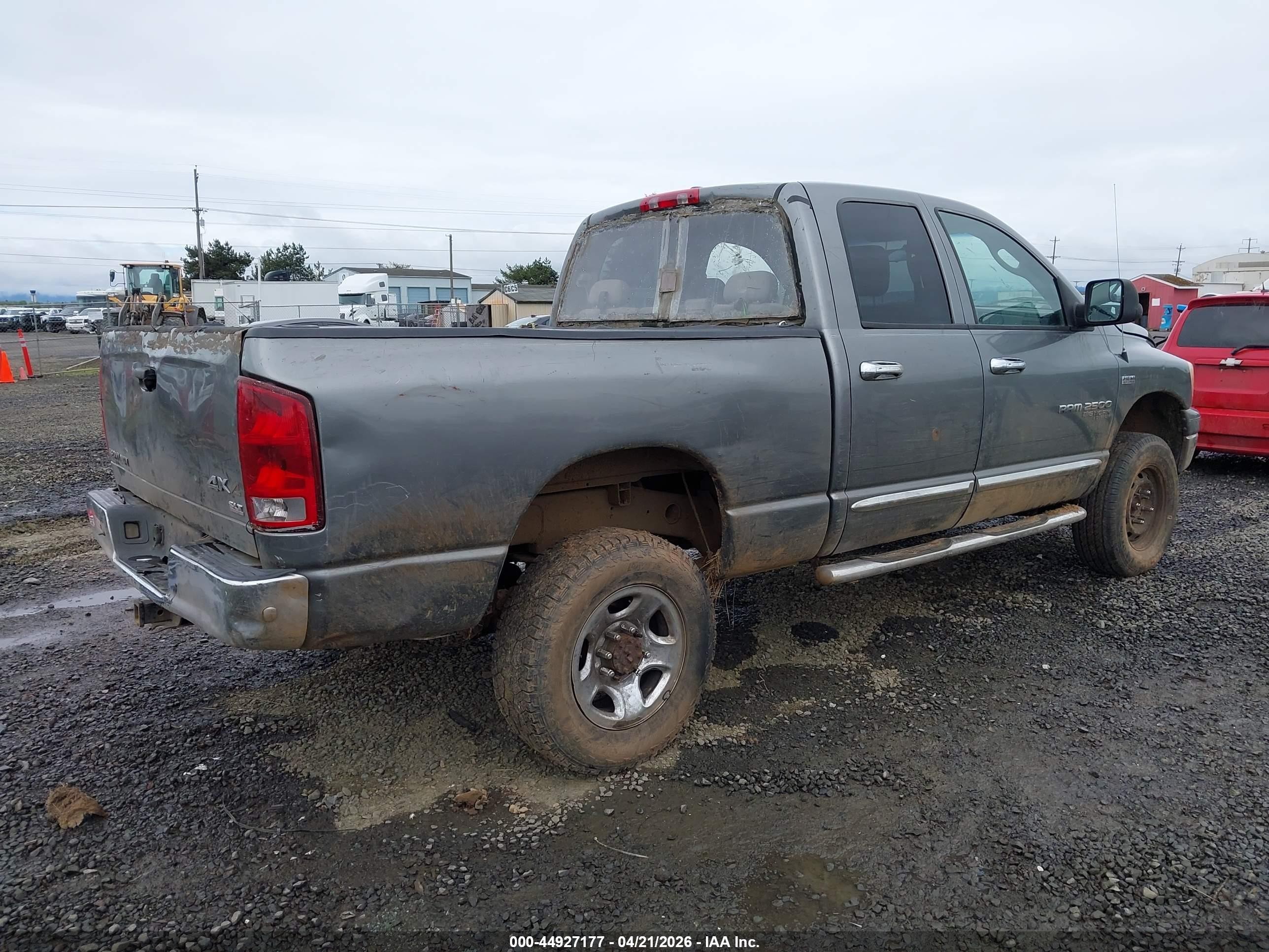 2006 Dodge Ram 2500 Slt/trx4 Off Road/sport/power Wagon Gray vin: 1D7KS28D76J222081