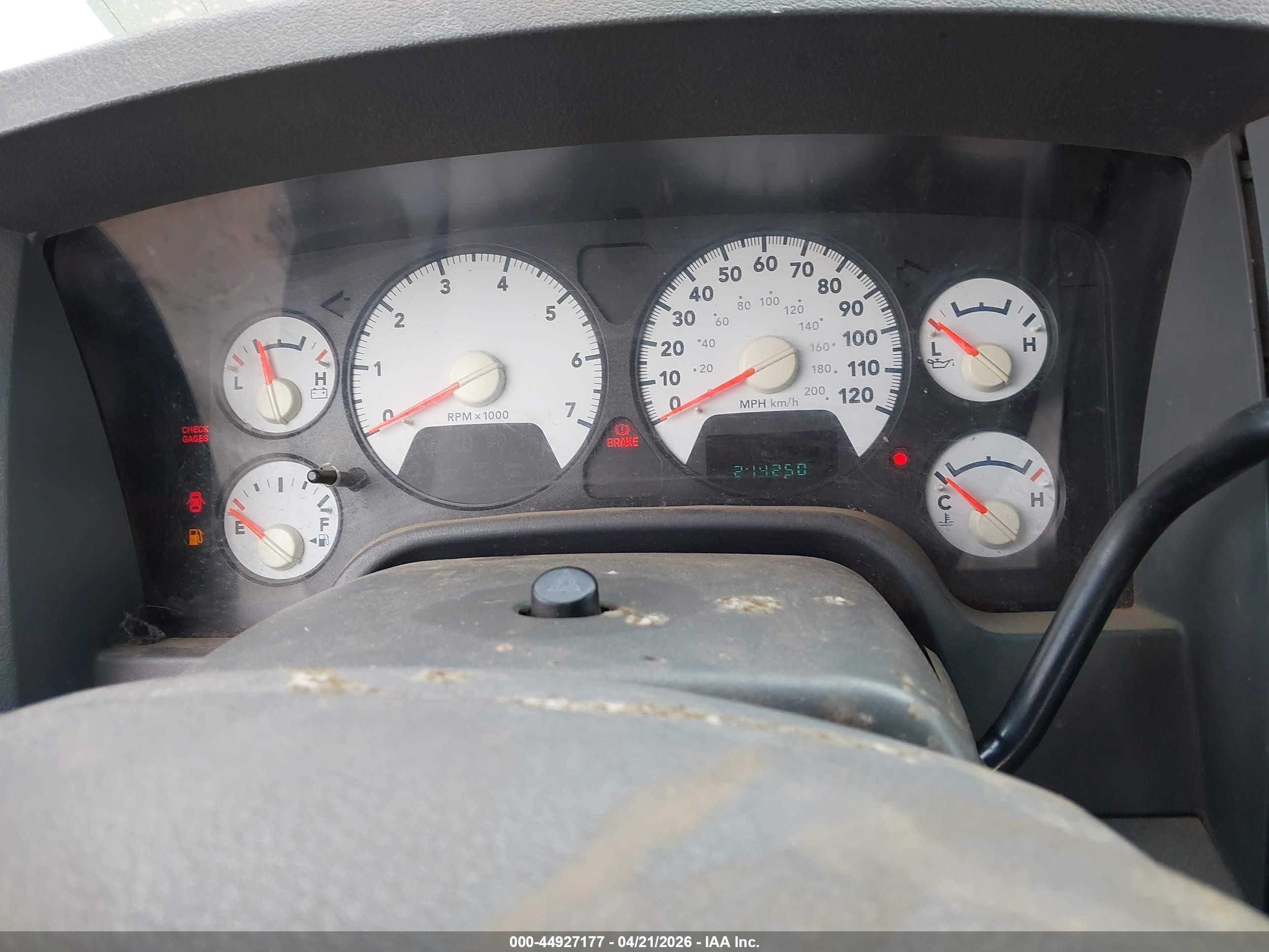 2006 Dodge Ram 2500 Slt/trx4 Off Road/sport/power Wagon Gray vin: 1D7KS28D76J222081