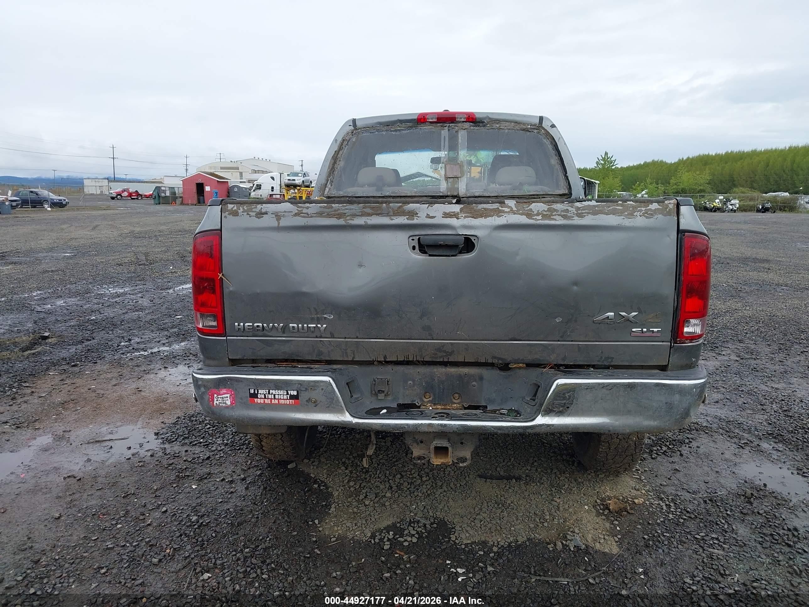 2006 Dodge Ram 2500 Slt/trx4 Off Road/sport/power Wagon Gray vin: 1D7KS28D76J222081