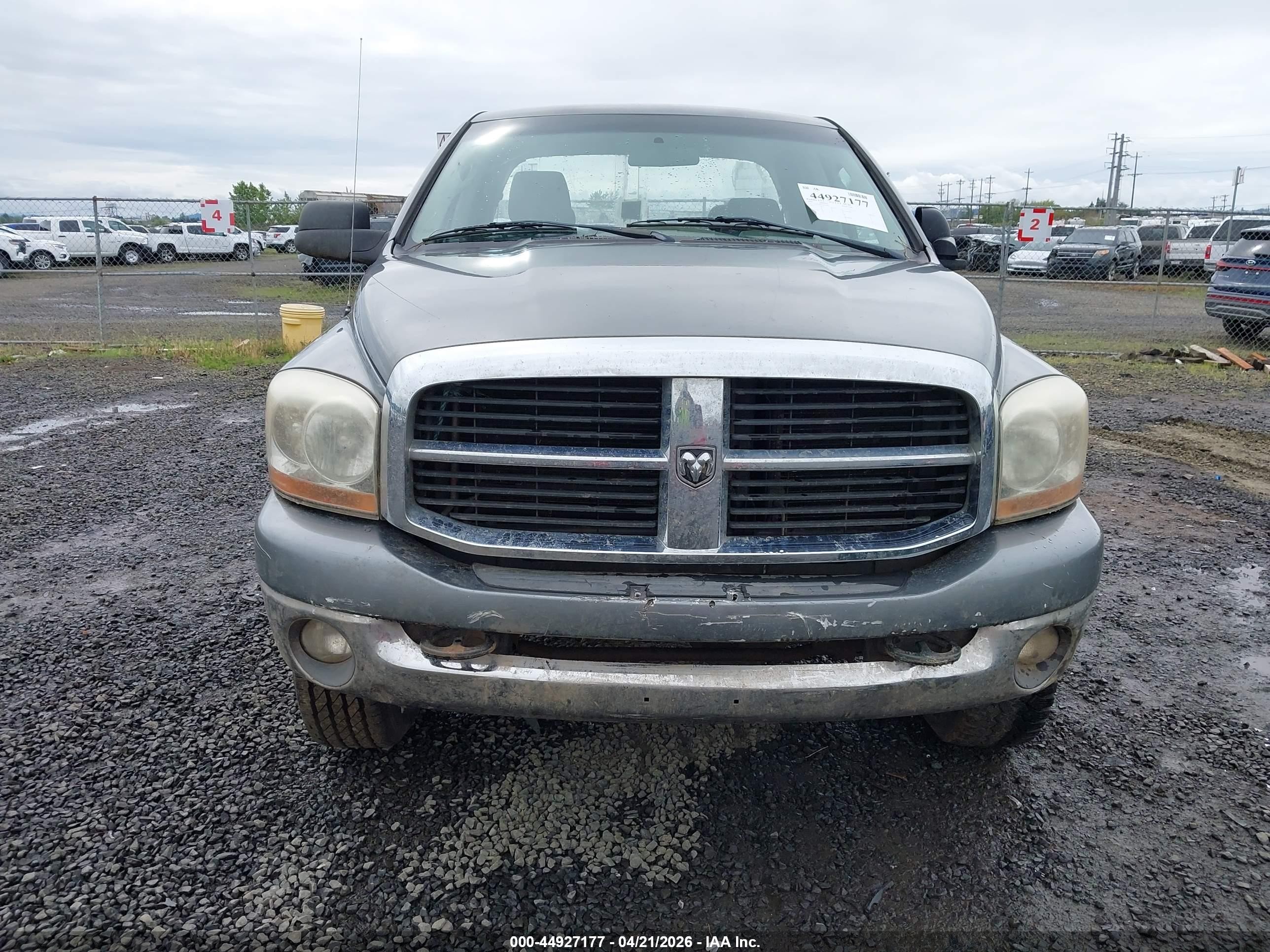 2006 Dodge Ram 2500 Slt/trx4 Off Road/sport/power Wagon Gray vin: 1D7KS28D76J222081