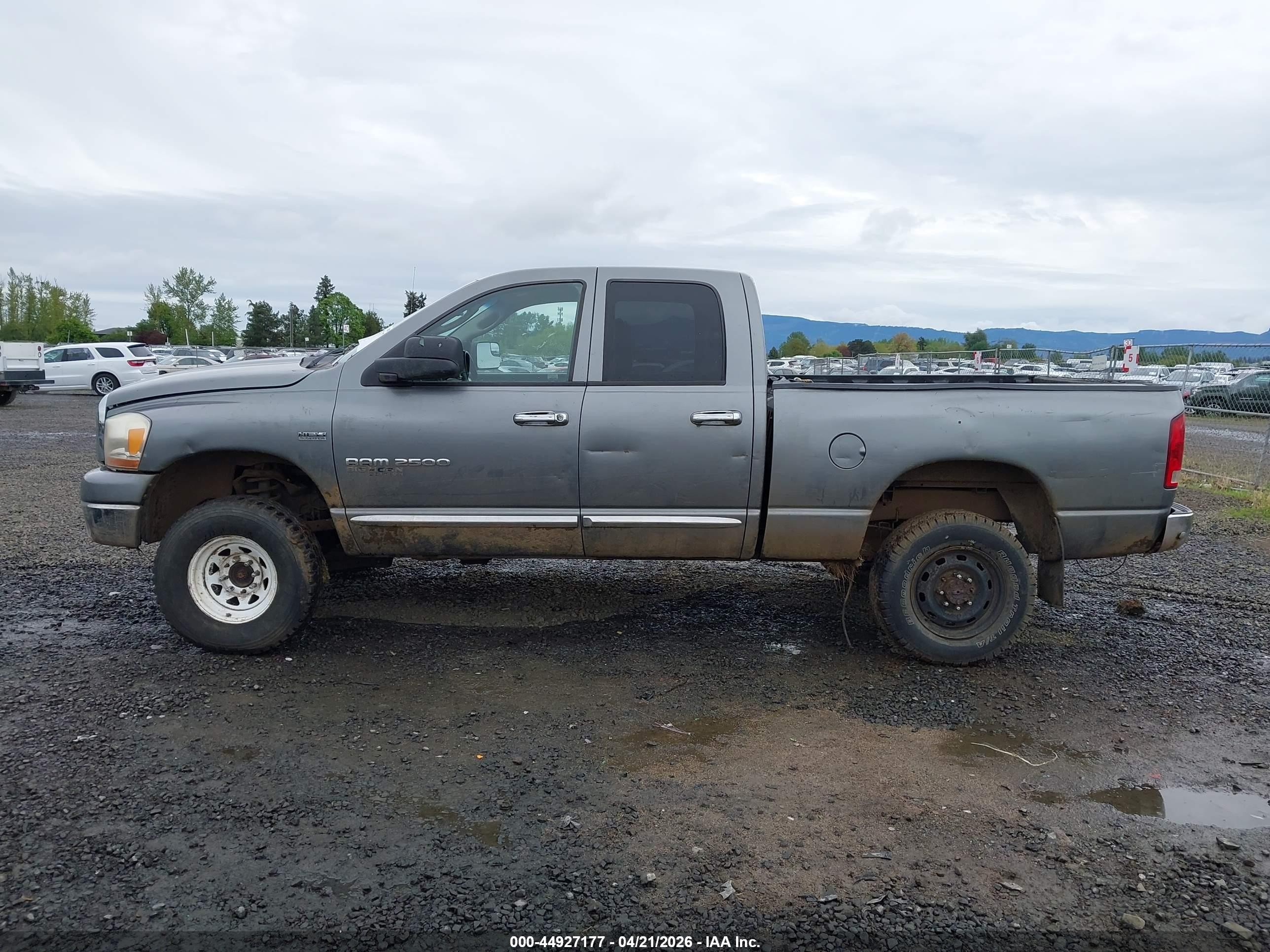 2006 Dodge Ram 2500 Slt/trx4 Off Road/sport/power Wagon Gray vin: 1D7KS28D76J222081