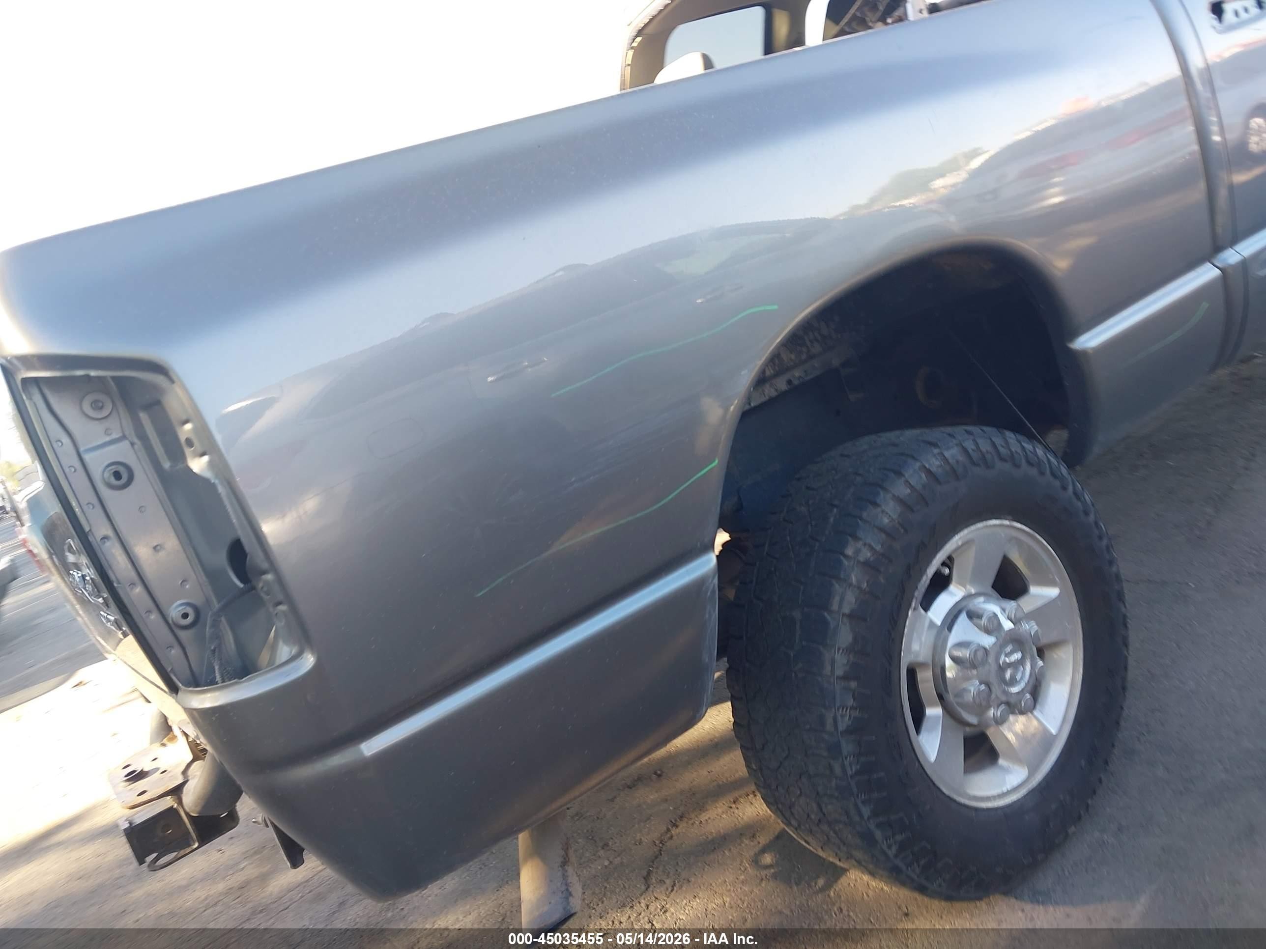 2007 Dodge Ram 2500 Slt/trx4 Off Road/sport/power Wagon Gray vin: 1D7KS28D77J504531