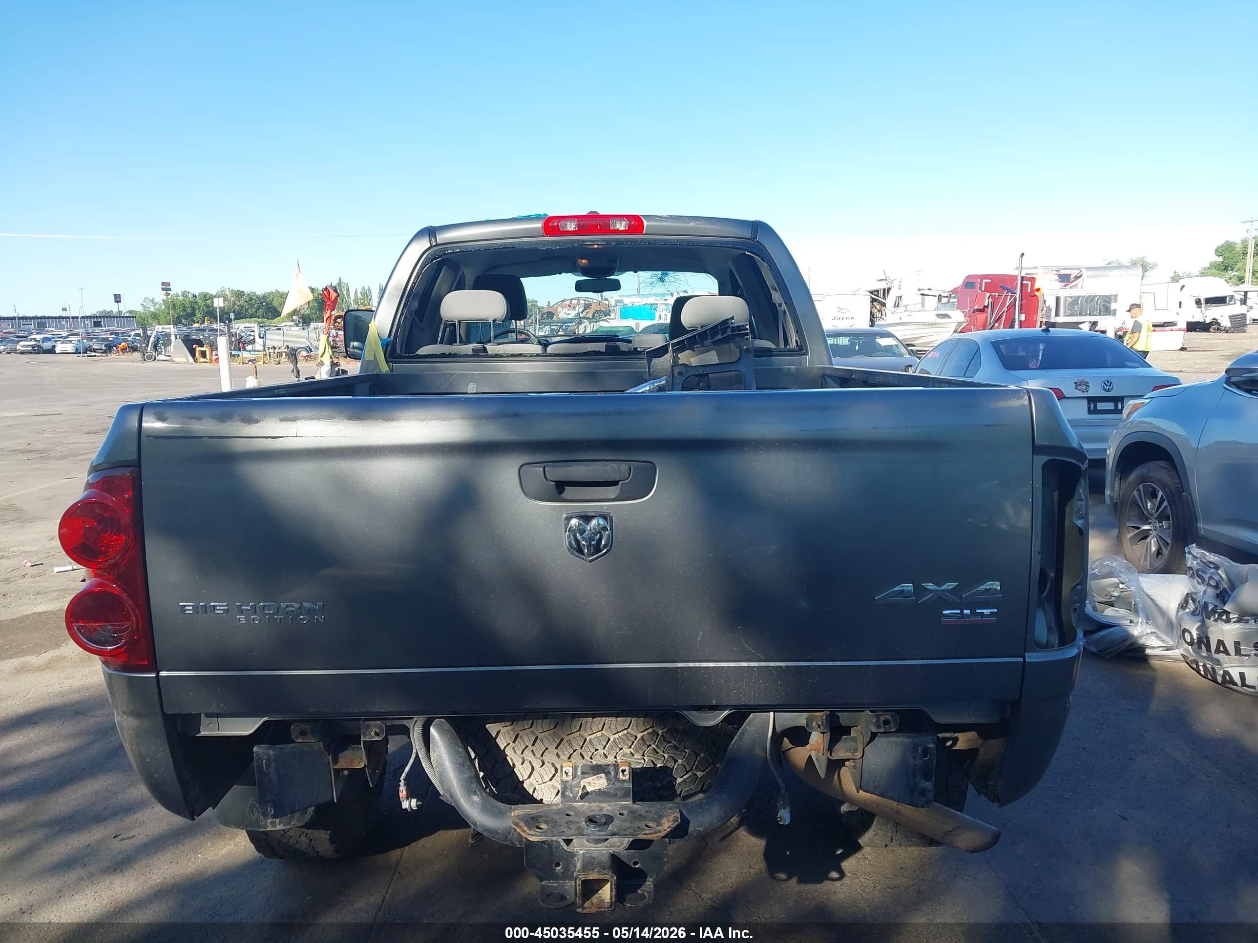 2007 Dodge Ram 2500 Slt/trx4 Off Road/sport/power Wagon Gray vin: 1D7KS28D77J504531