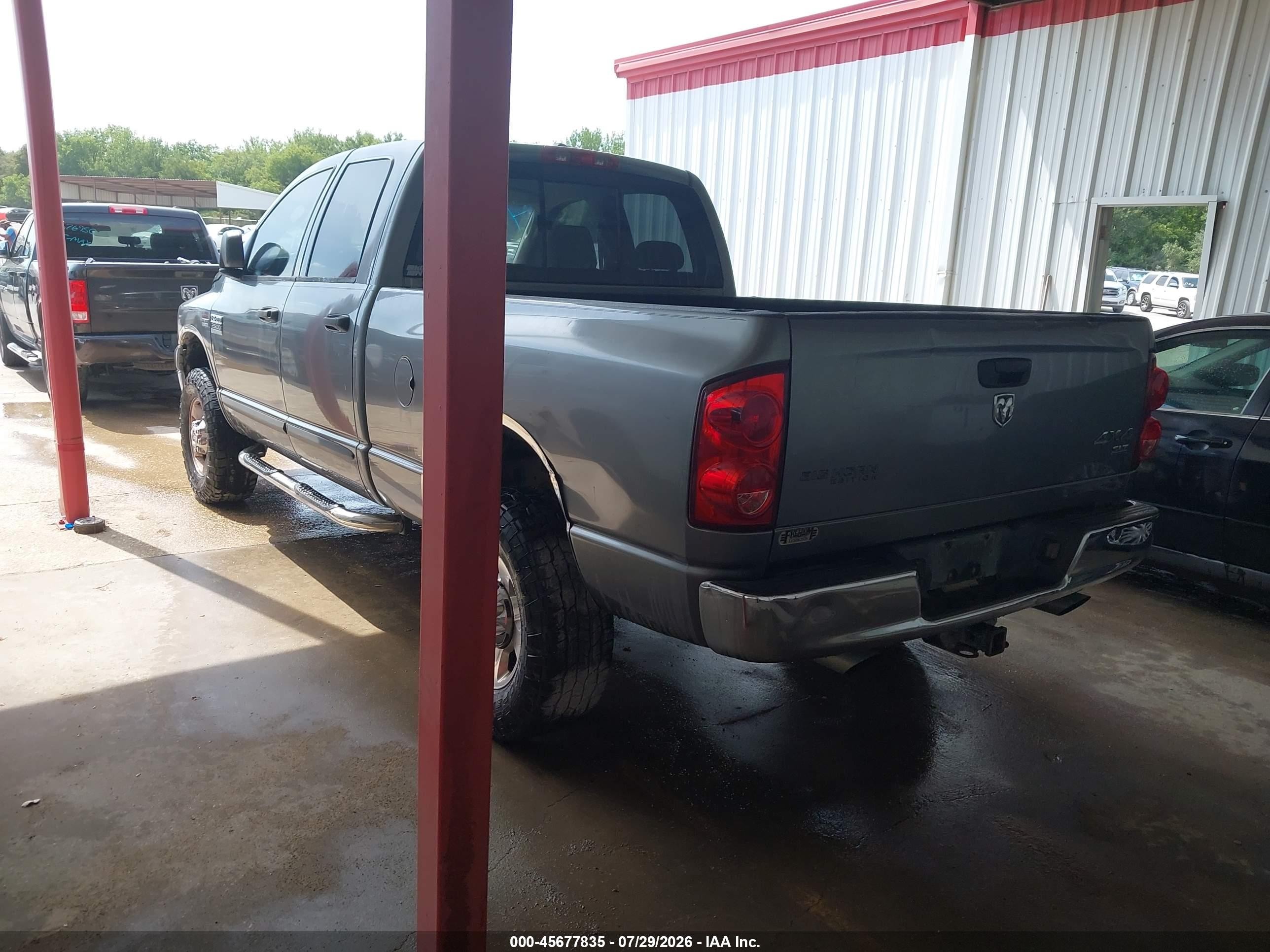 2007 Dodge Ram 2500 Slt/trx4 Off Road/sport/power Wagon Gray vin: 1D7KS28D87J527686
