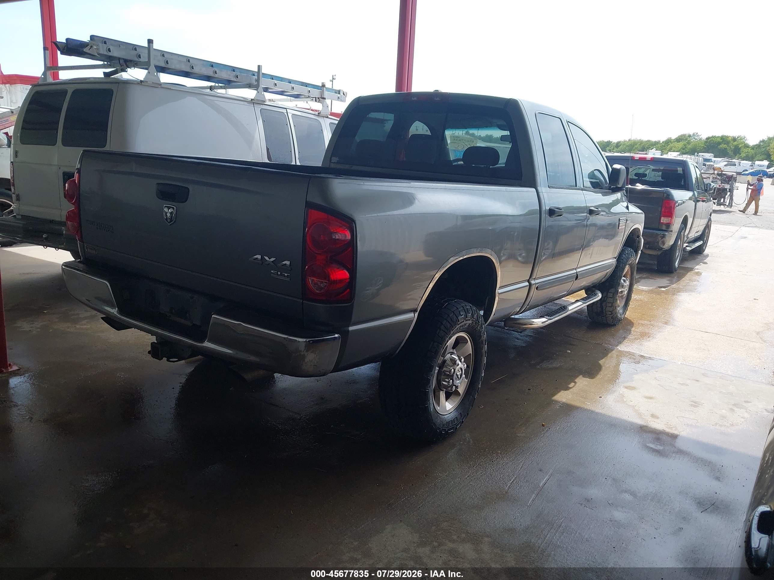 2007 Dodge Ram 2500 Slt/trx4 Off Road/sport/power Wagon Gray vin: 1D7KS28D87J527686