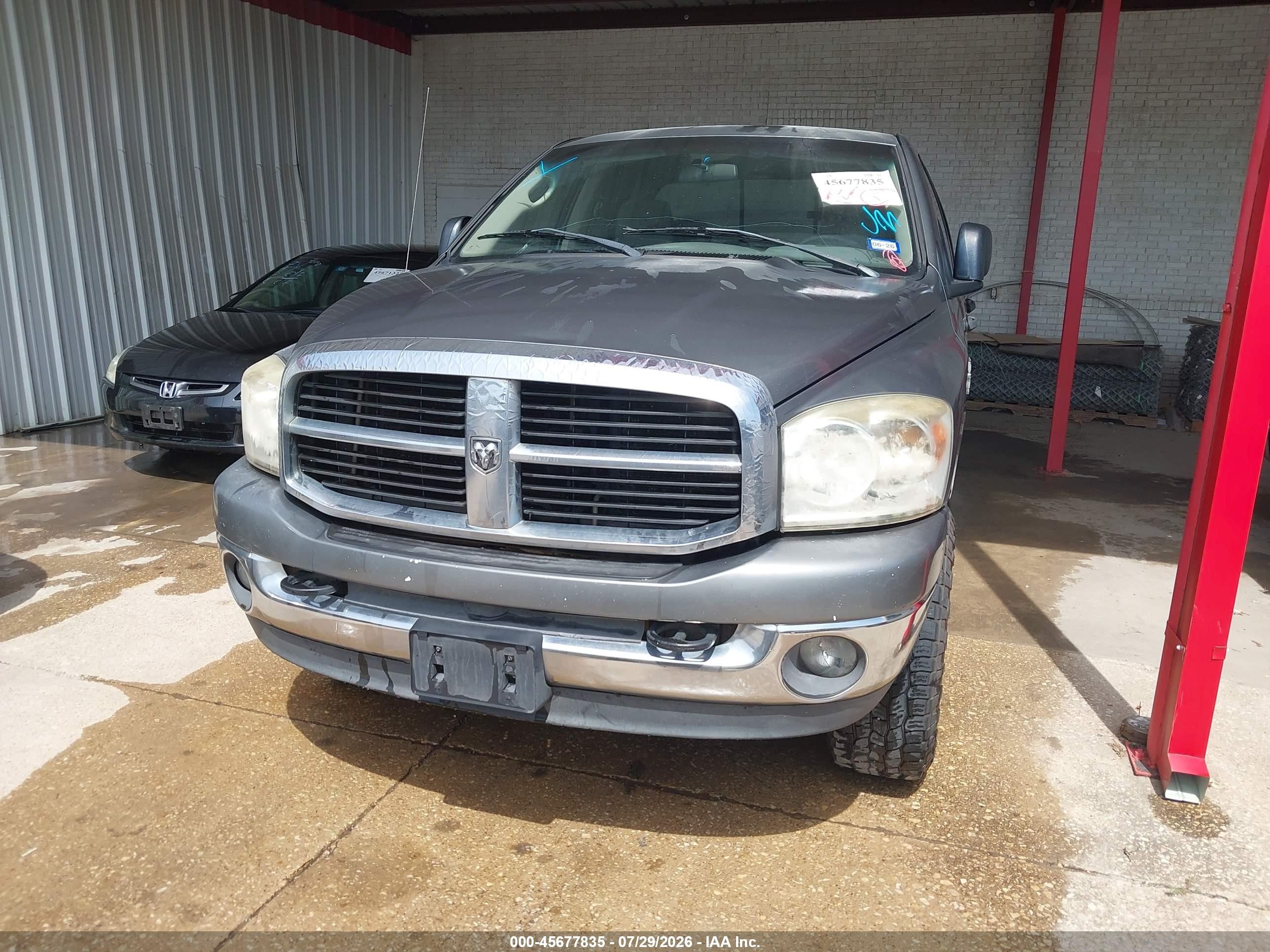 2007 Dodge Ram 2500 Slt/trx4 Off Road/sport/power Wagon Gray vin: 1D7KS28D87J527686