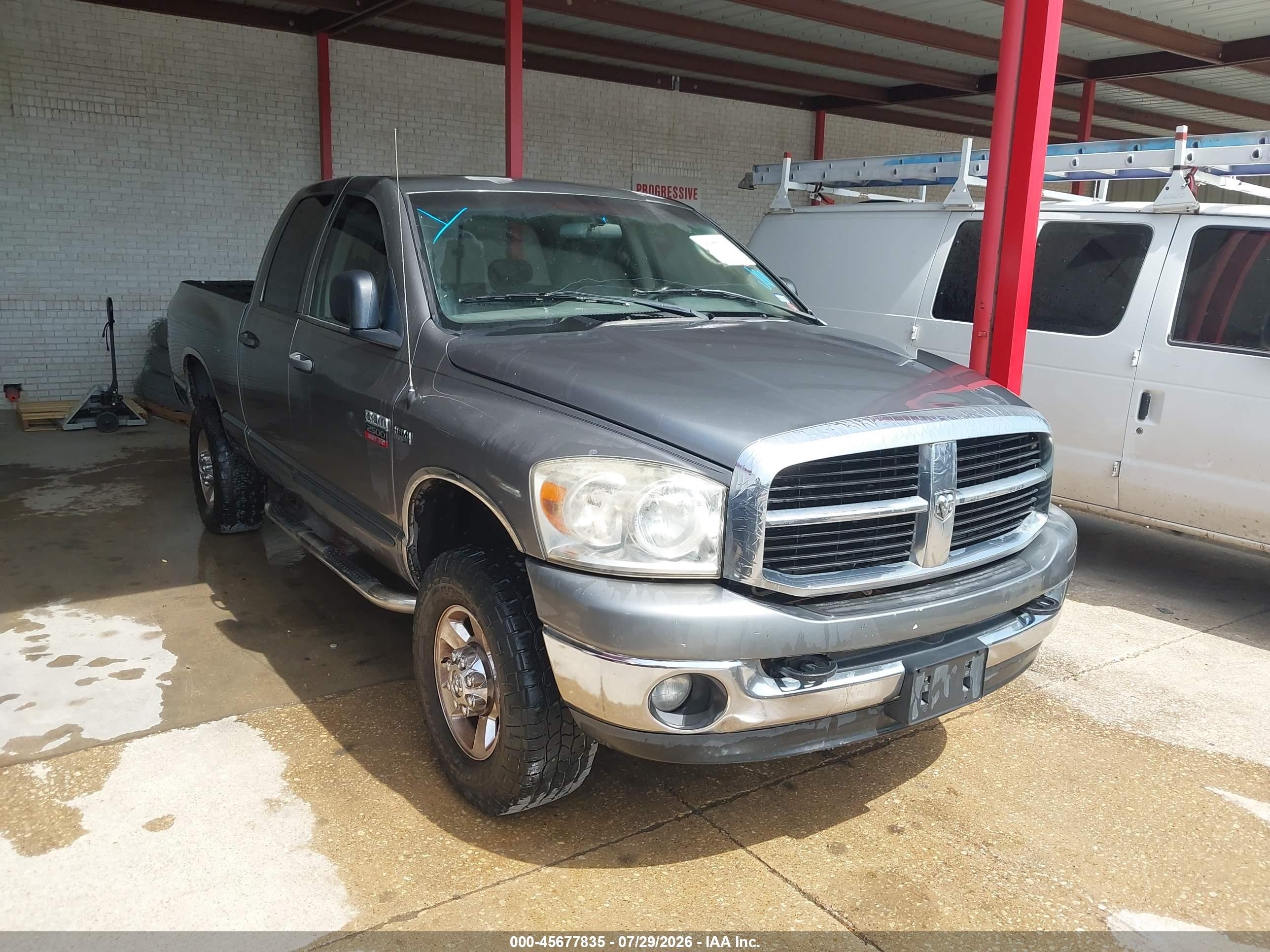 2007 Dodge Ram 2500 Slt/trx4 Off Road/sport/power Wagon Gray vin: 1D7KS28D87J527686