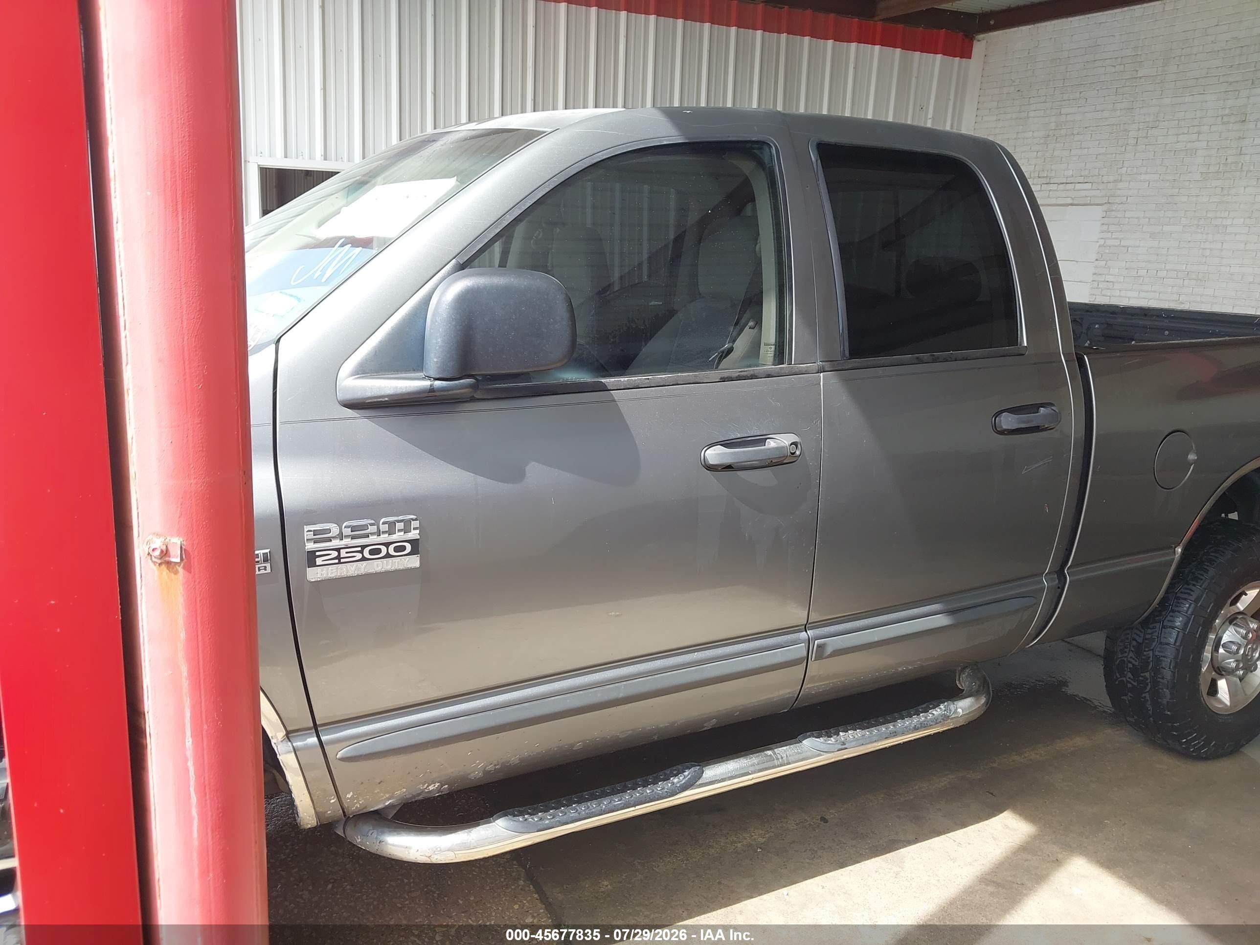 2007 Dodge Ram 2500 Slt/trx4 Off Road/sport/power Wagon Gray vin: 1D7KS28D87J527686