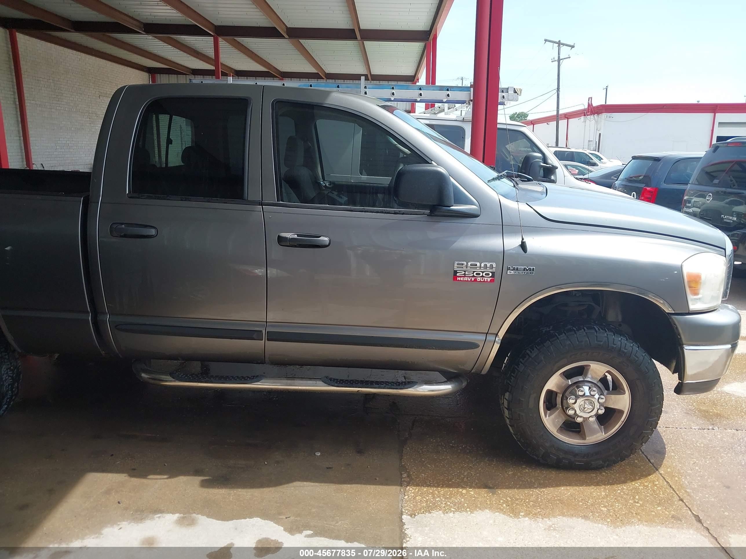2007 Dodge Ram 2500 Slt/trx4 Off Road/sport/power Wagon Gray vin: 1D7KS28D87J527686