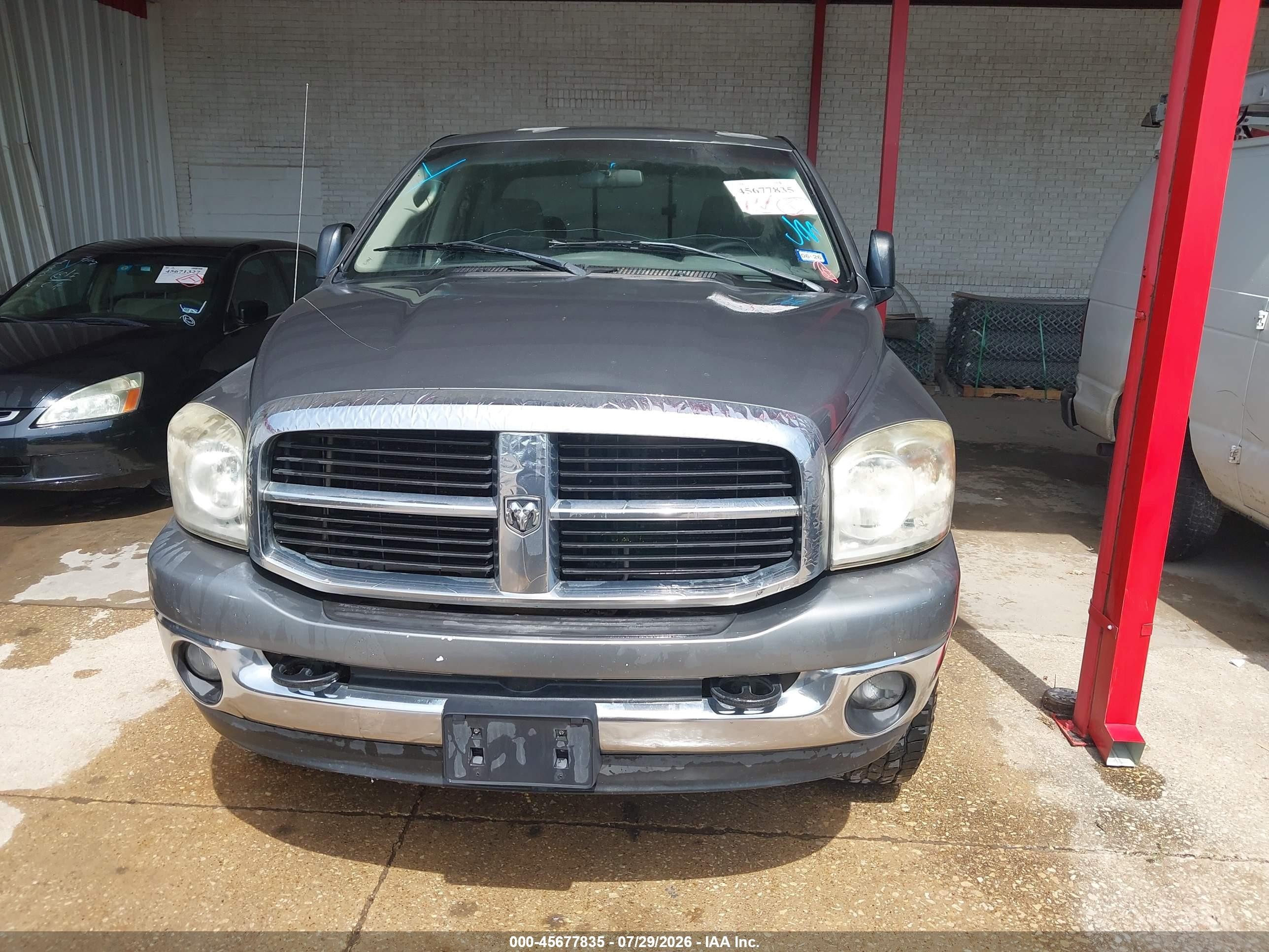 2007 Dodge Ram 2500 Slt/trx4 Off Road/sport/power Wagon Gray vin: 1D7KS28D87J527686