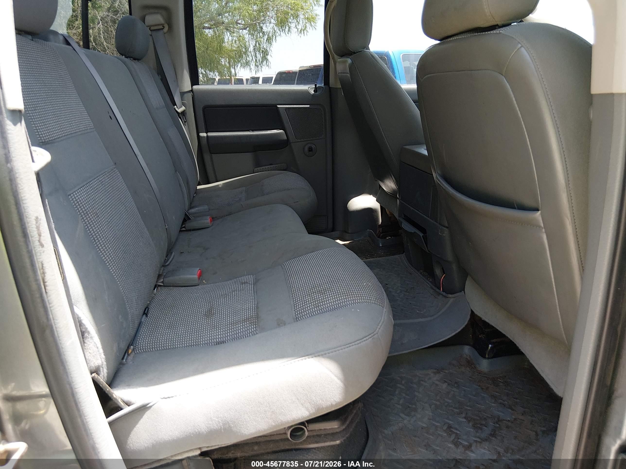 2007 Dodge Ram 2500 Slt/trx4 Off Road/sport/power Wagon Gray vin: 1D7KS28D87J527686