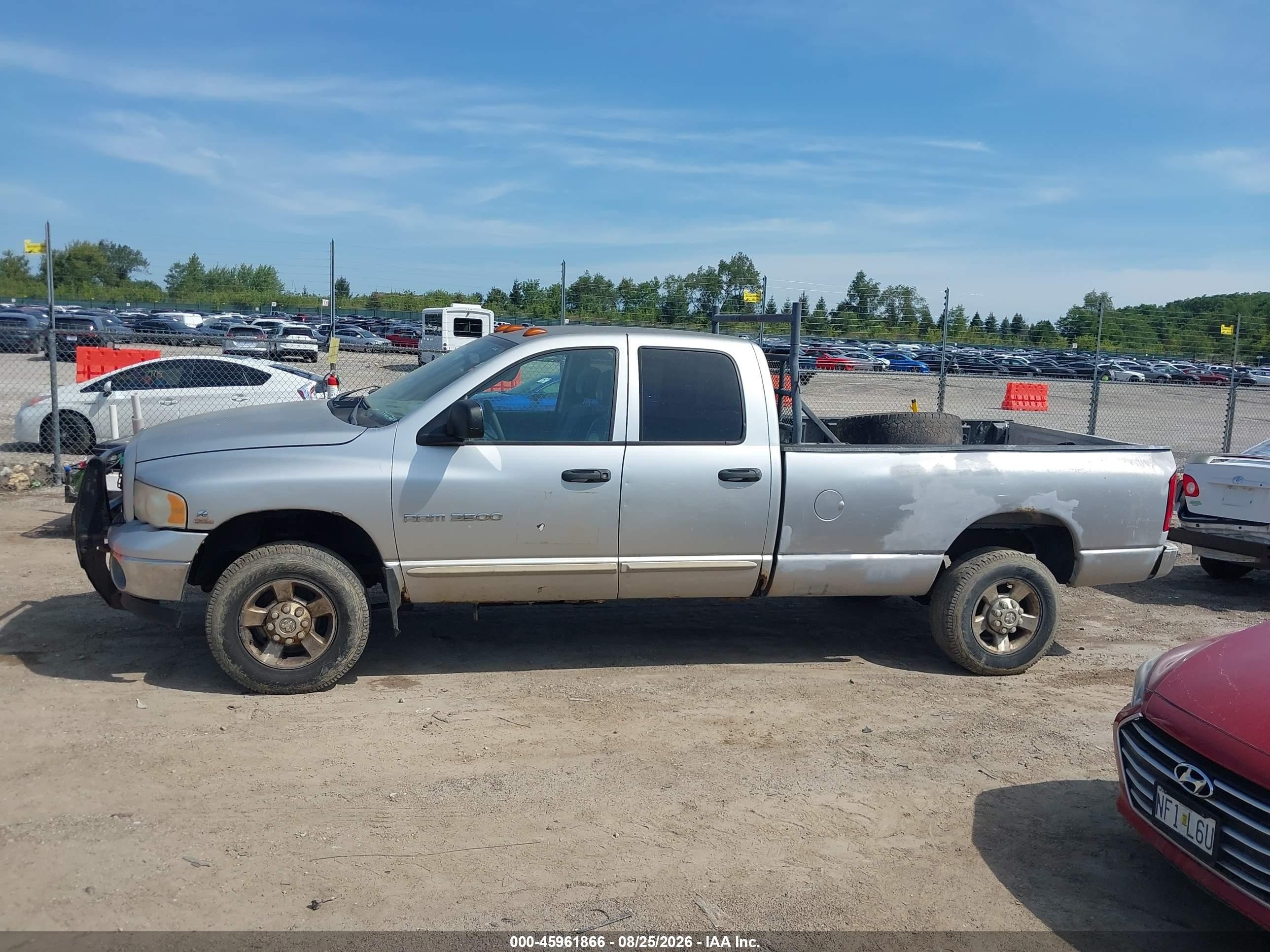 2003 Dodge Ram 2500 Slt/laramie/st Silver vin: 1D7KU28673J565500