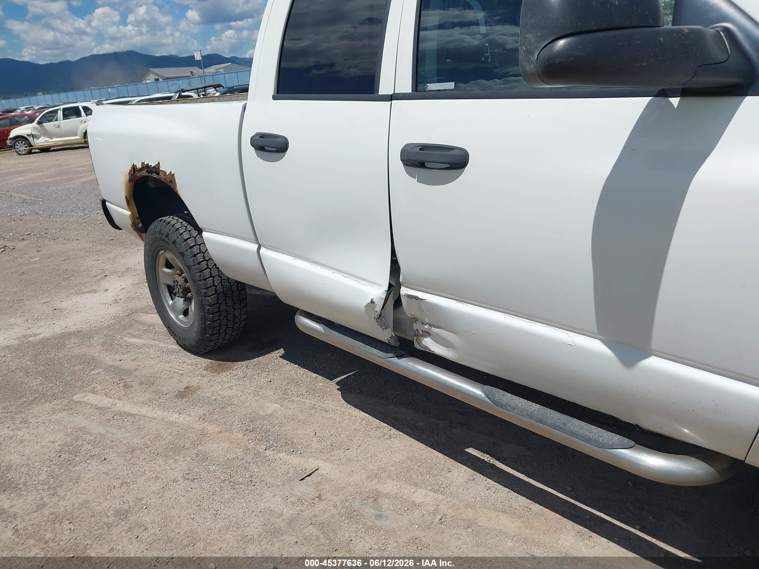 2004 Dodge Ram 2500 Slt/laramie Белый vin: 1D7KU28D14J255956
